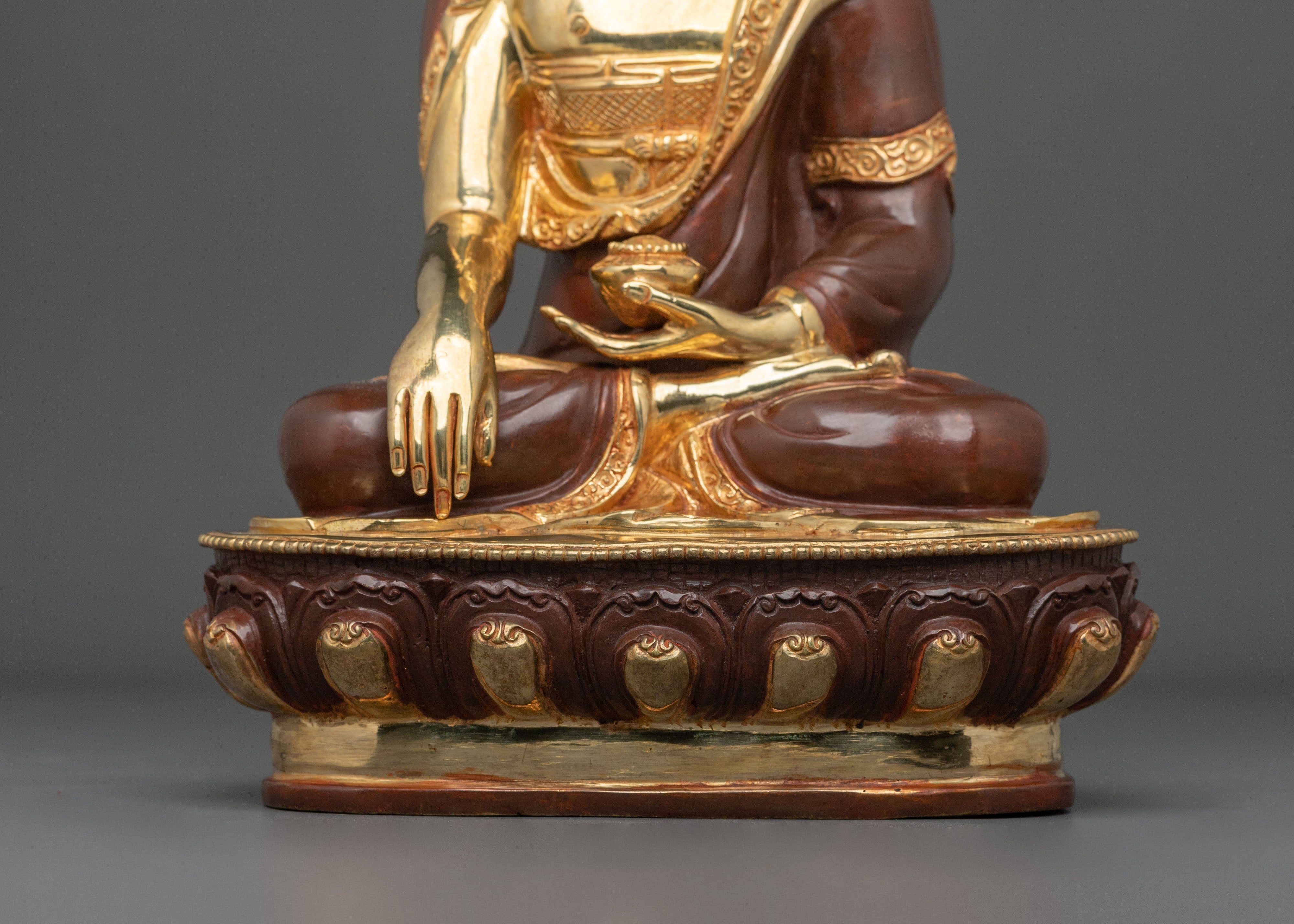 Handcrafted Shakyamuni Buddha Vajrayana Sculpture