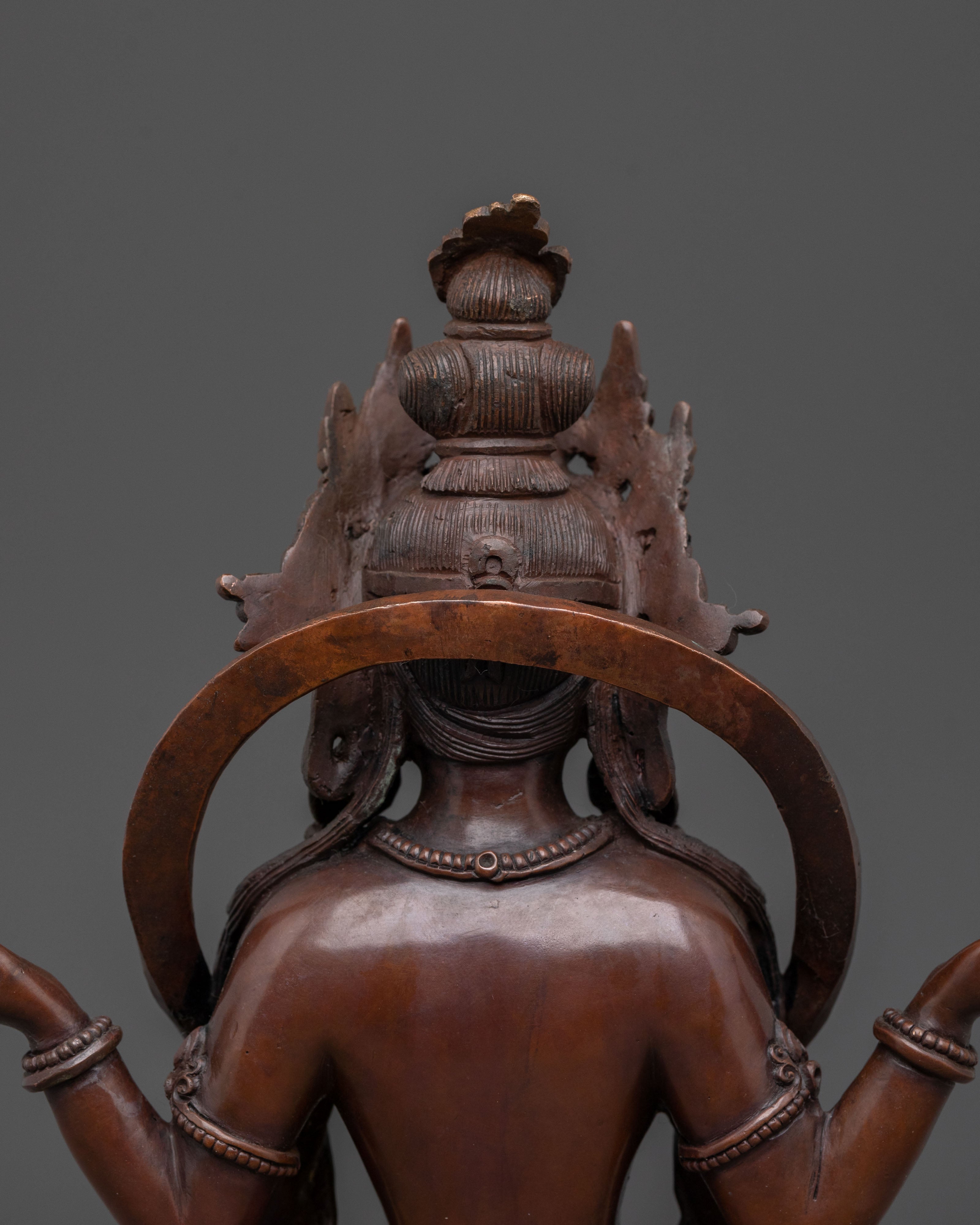 Prajnaparamita Oxidized Statue | Buddhist Shrine