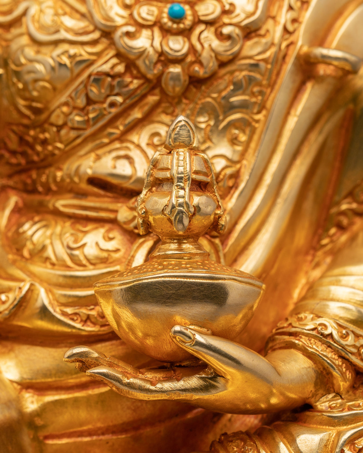 Handmade Guru Rinpoche Sculpture | Home Decor