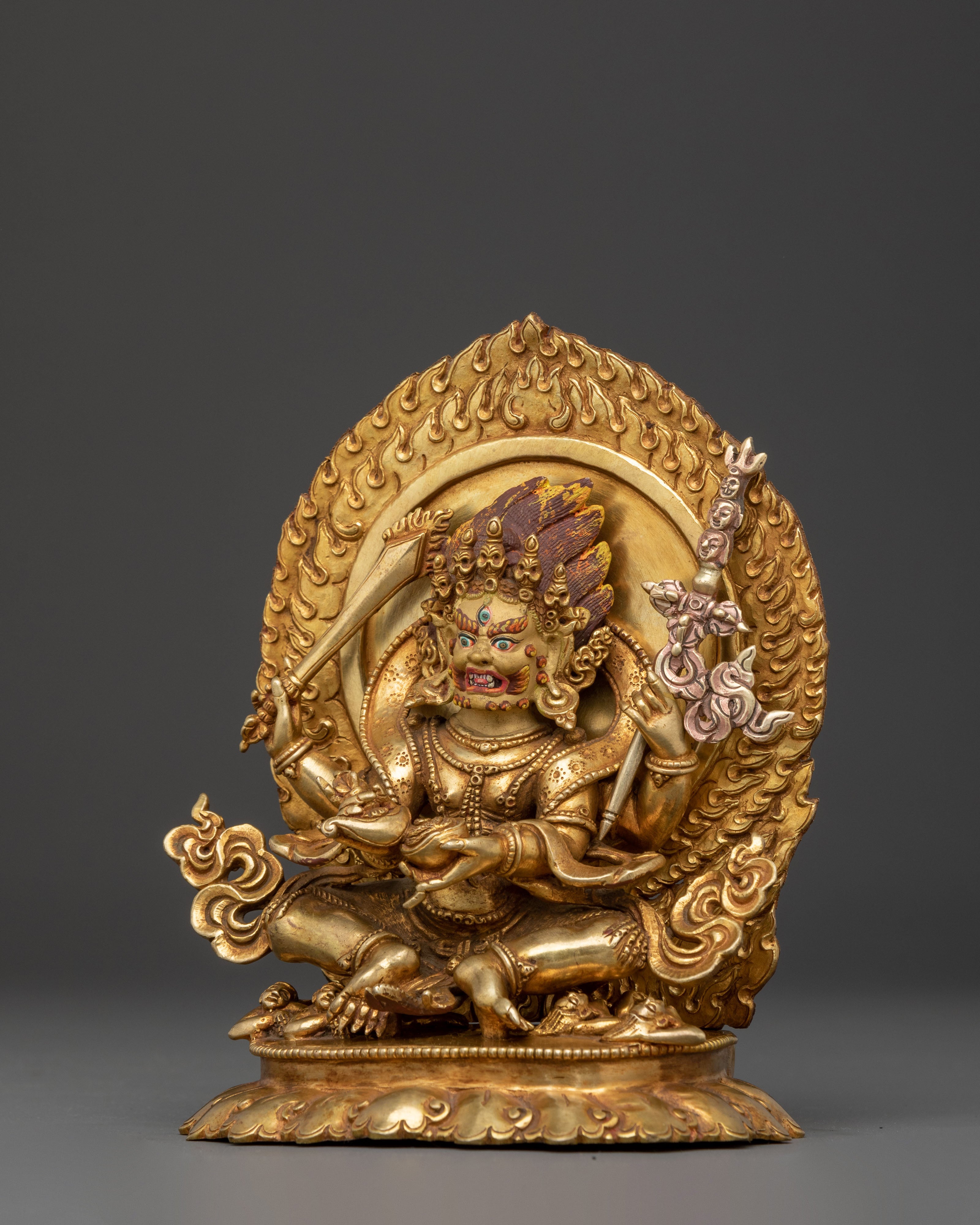 Four Armed Mahakala Statue | Wrathful Deity