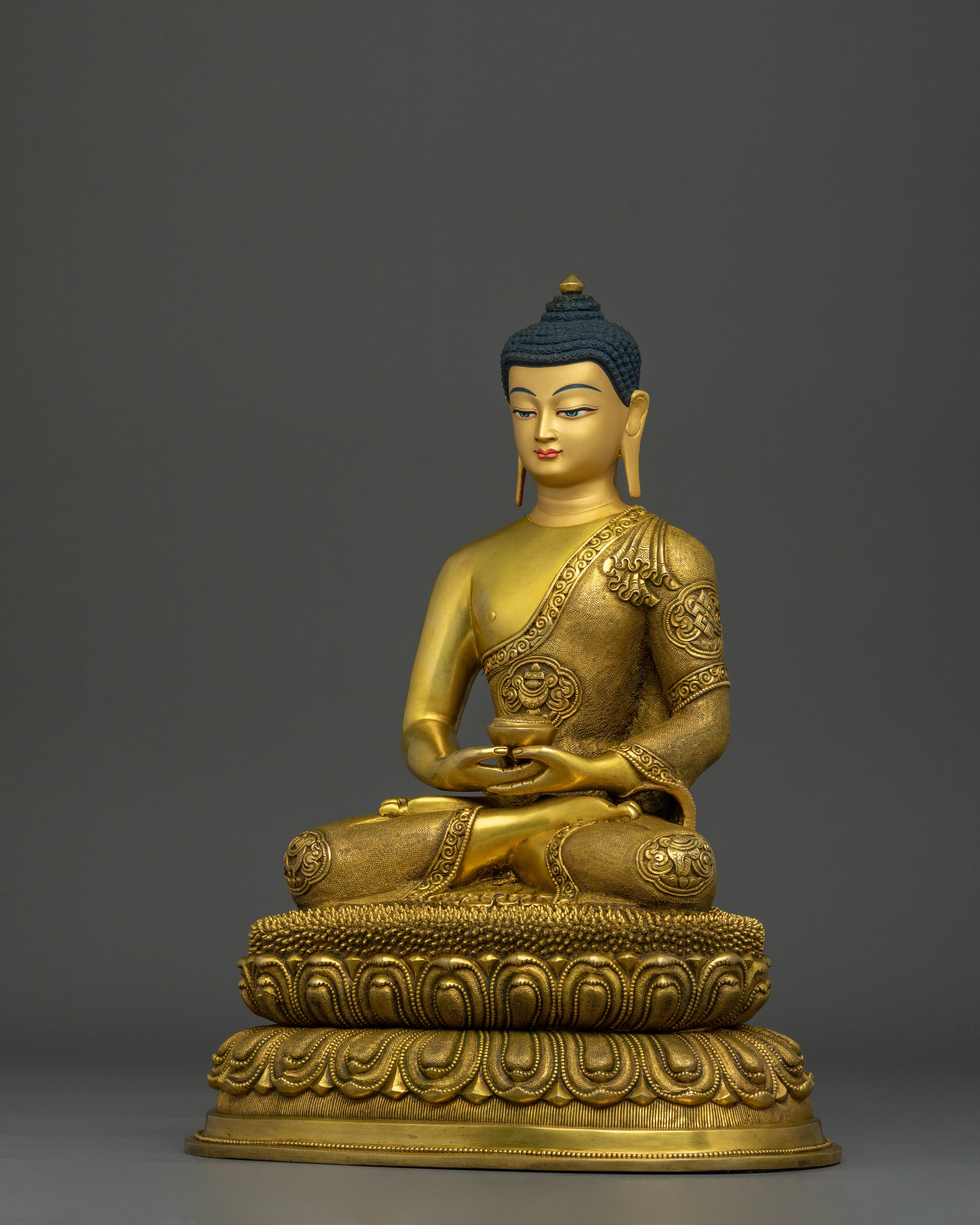 Handmade Amitabha Buddha Pure Land Sculpture