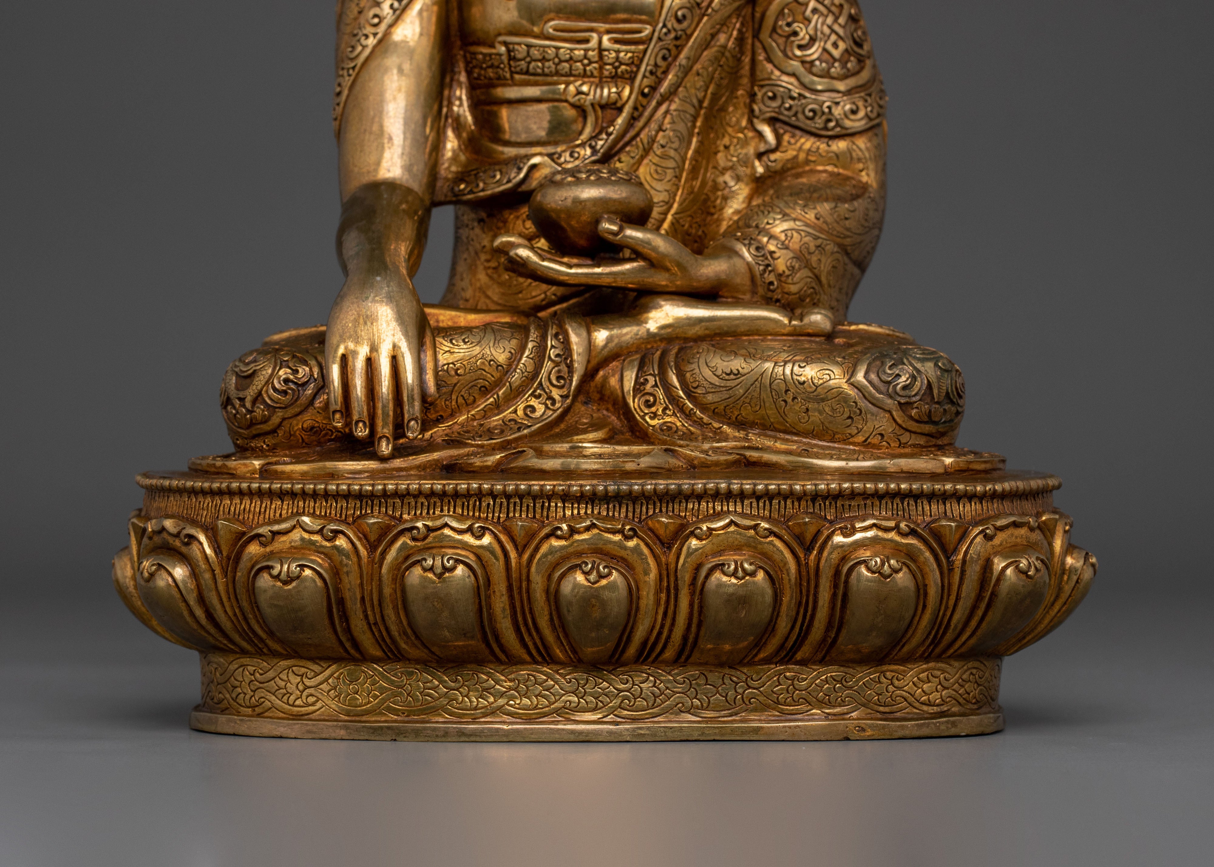 Hand-Carved Shakyamuni Buddha Statue | Home Decor