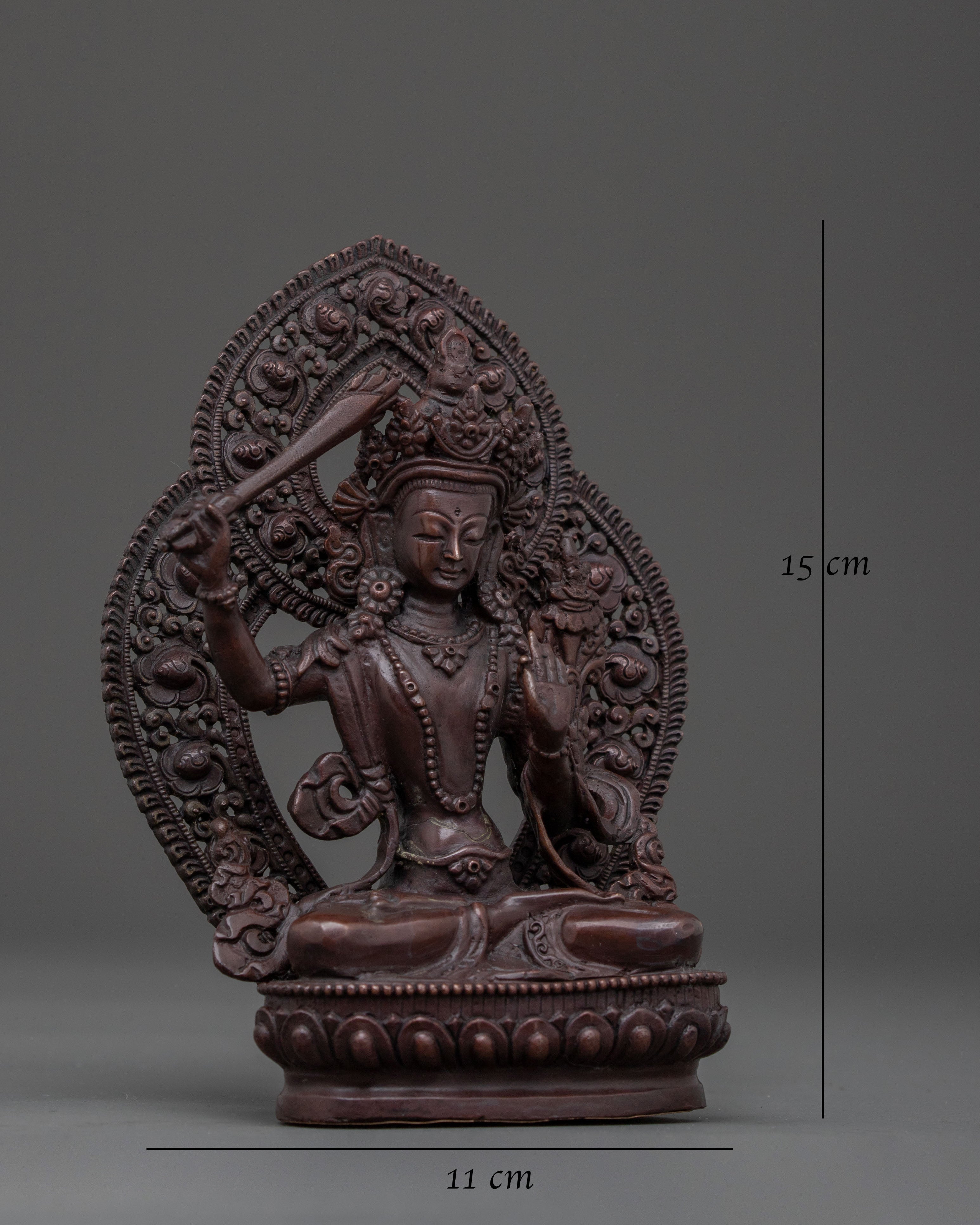 Handcrafted Manjushri Statue | Wisdom Deity