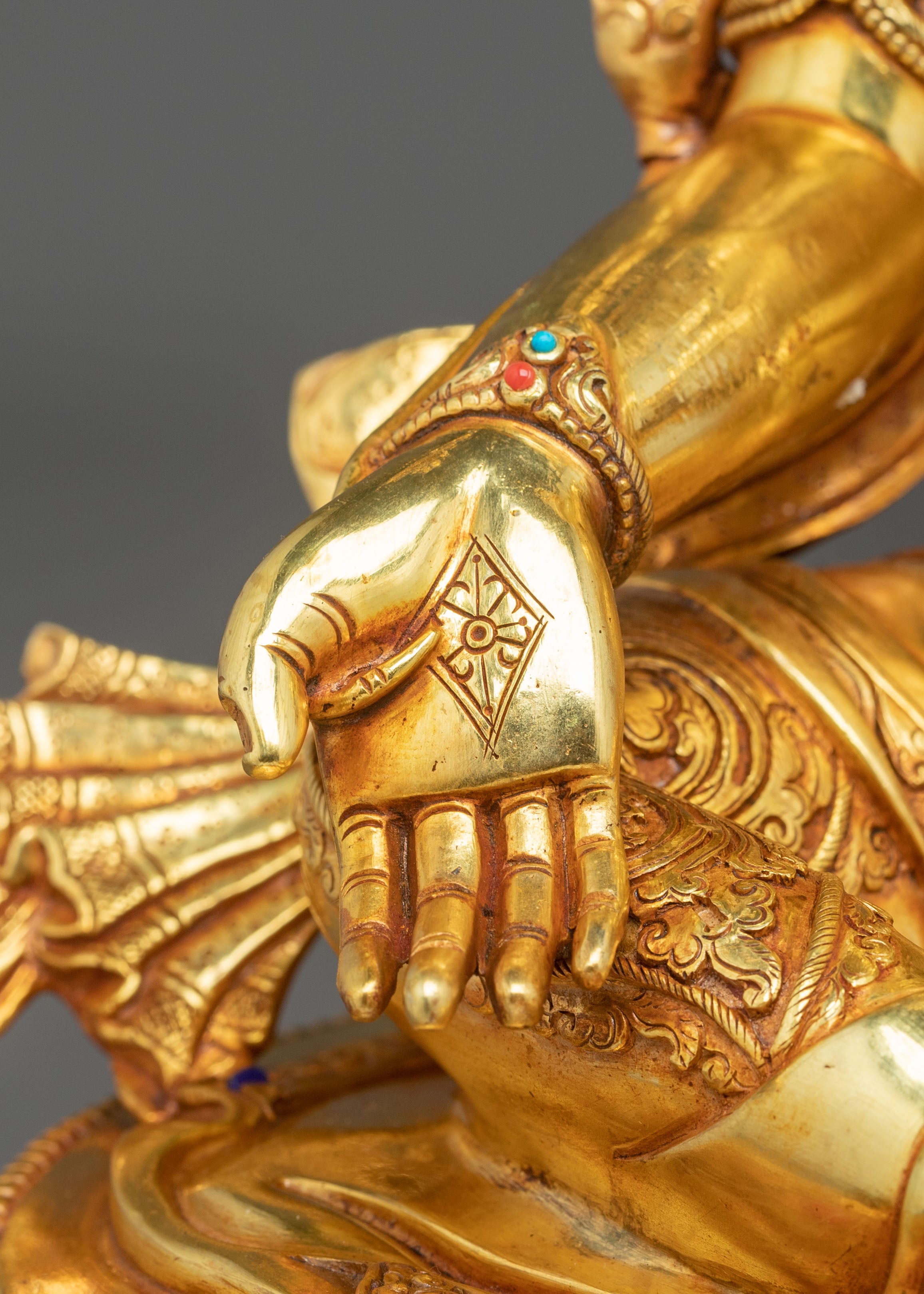 Green Tara Sculpture | Tibetan Fearless Protector