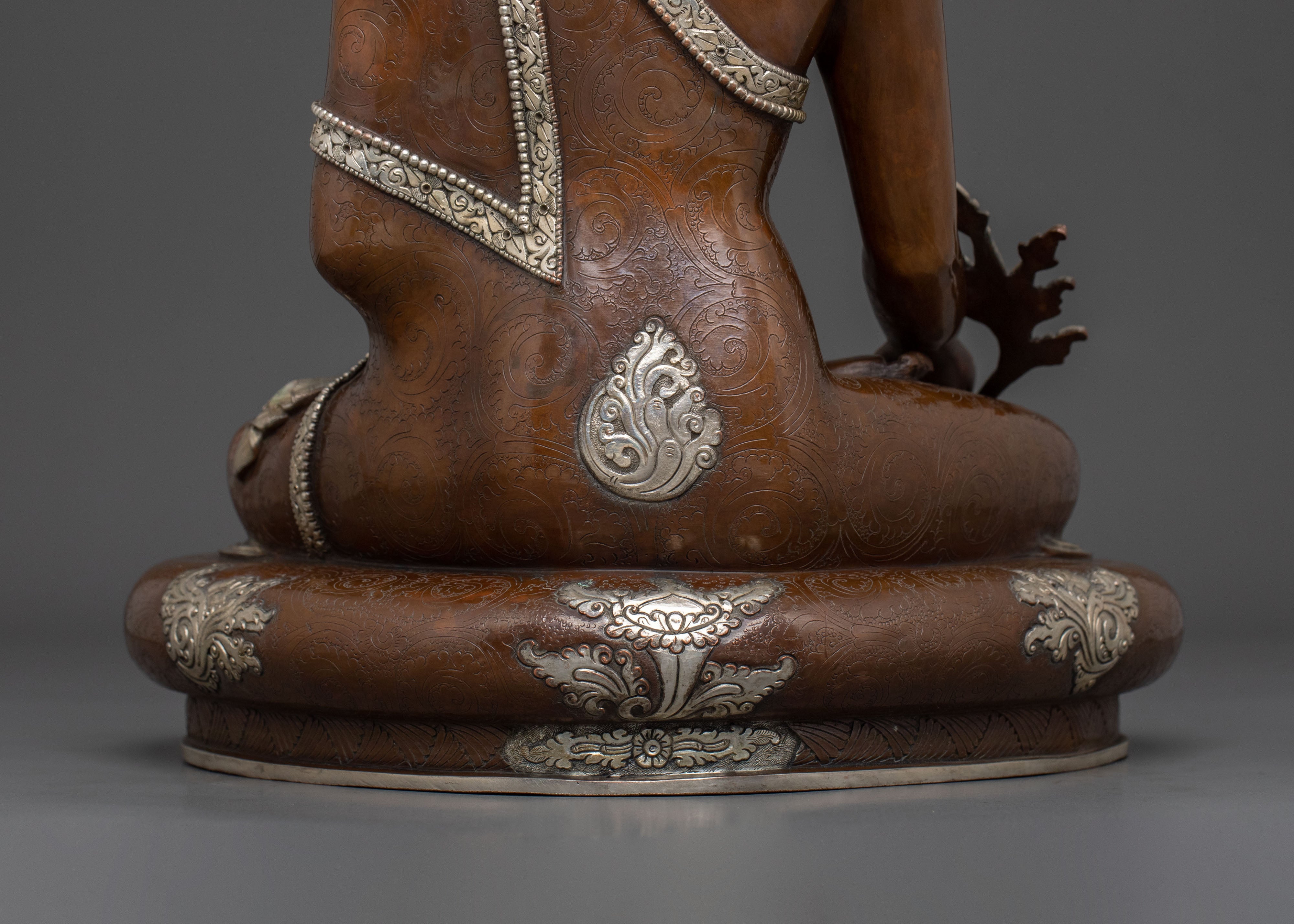 Tibetan Buddhist Bhaisajyaguru Statue | Buddha of Healing and Wisdom