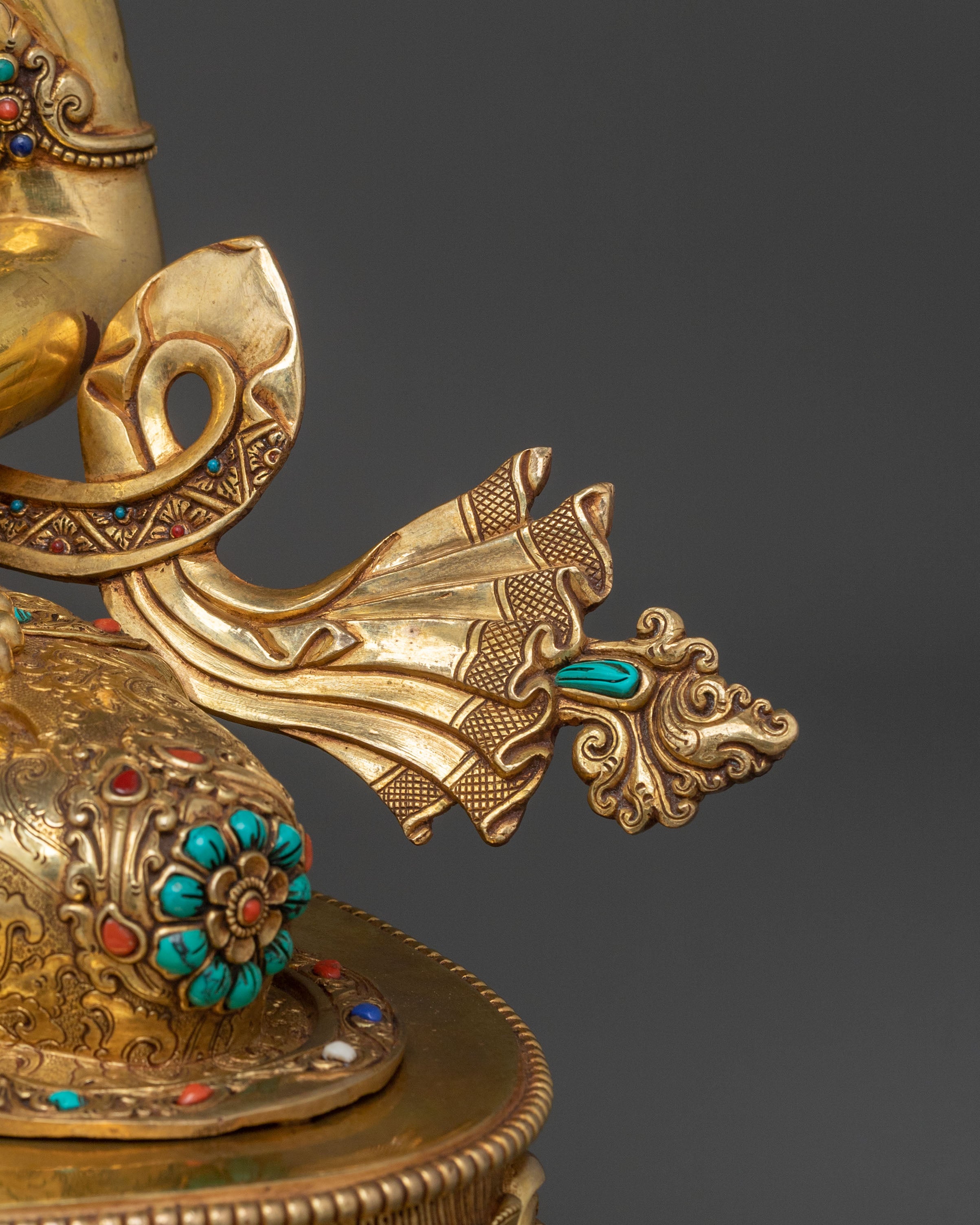 Handcrafted Copper Amitayus Statue | Buddha of Long Life and Healing
