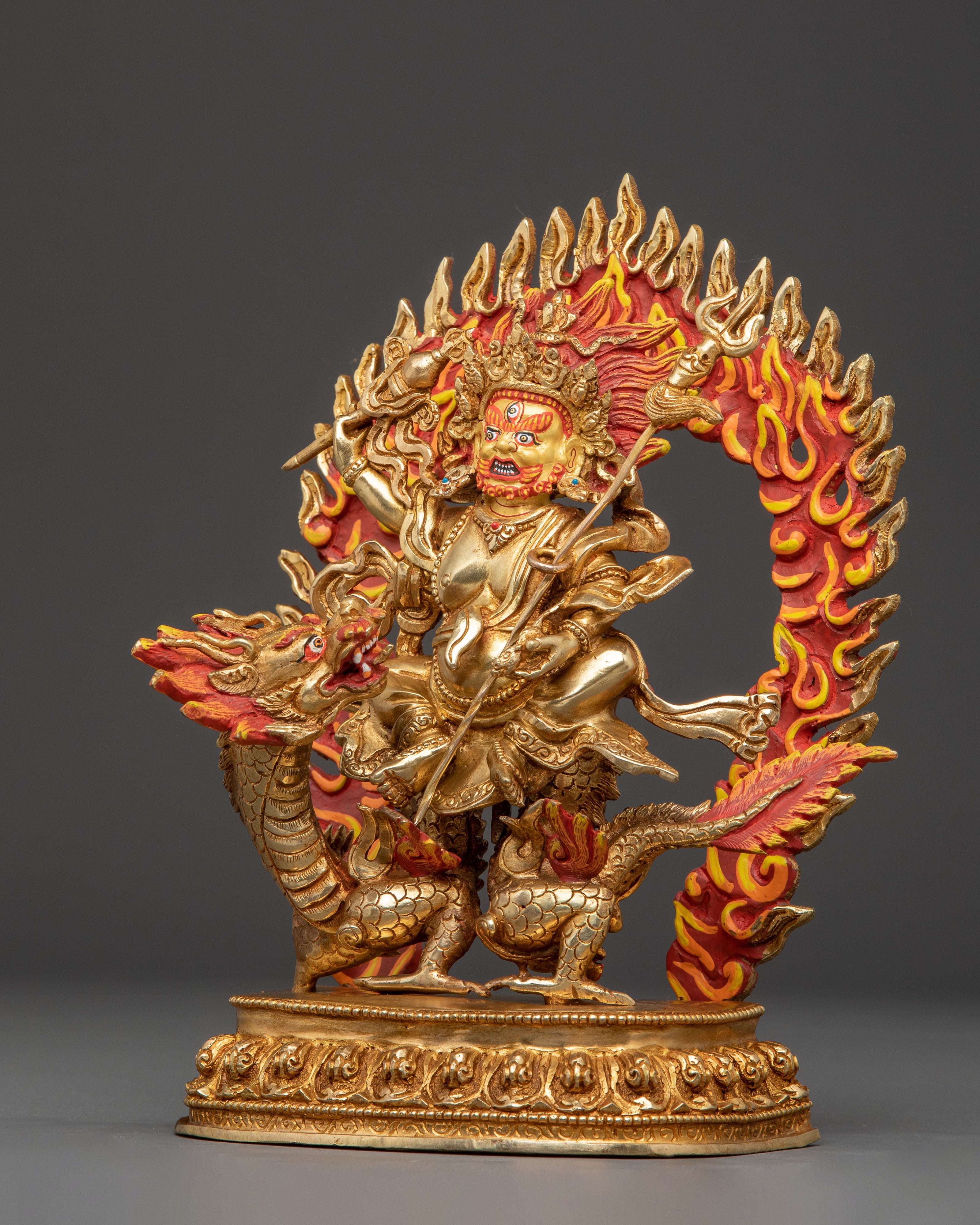 White Dzambhala Statue: Buddhist God of Wealth