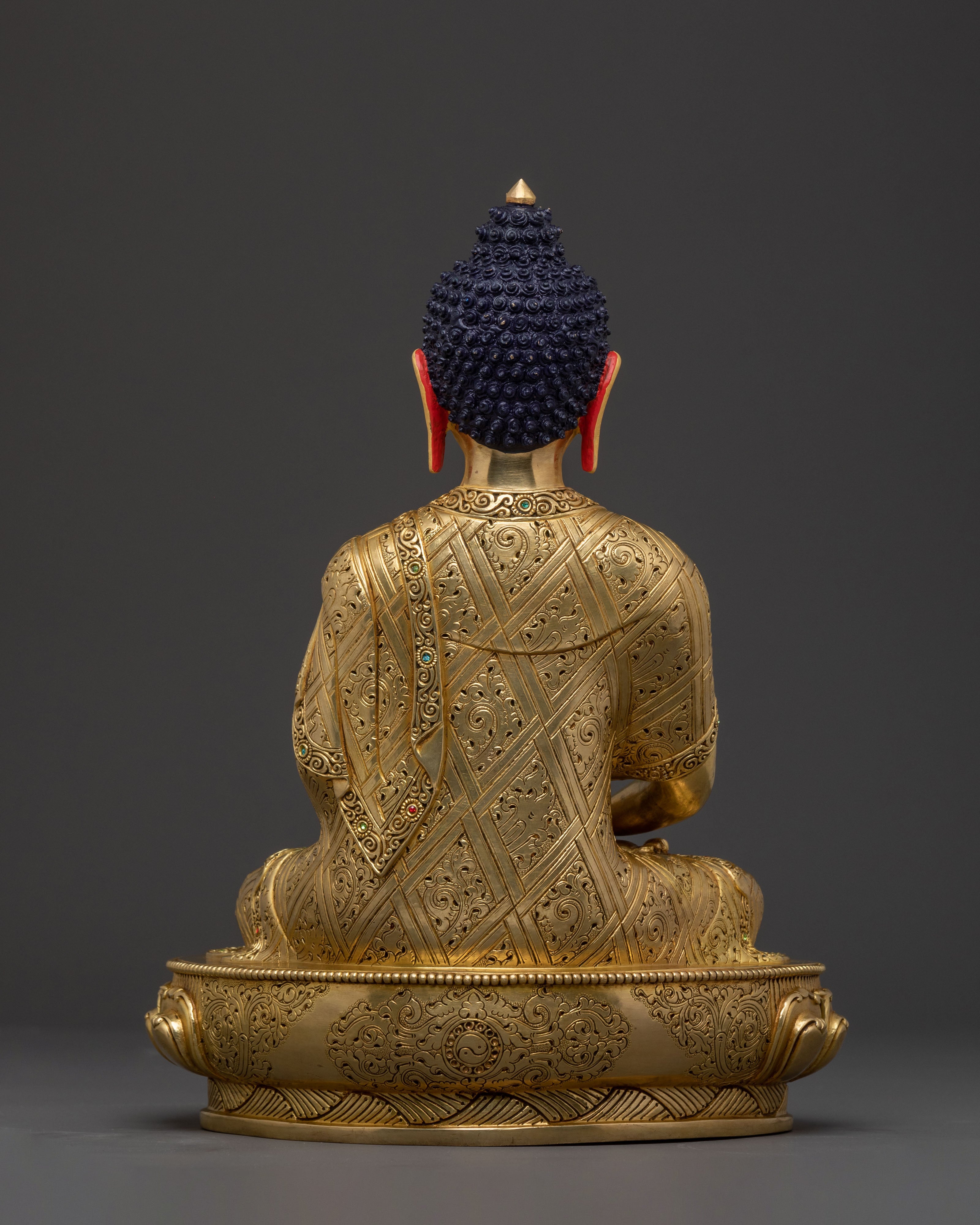 Amitabha Buddha Savior Statue – Handcrafted Gilded Copper