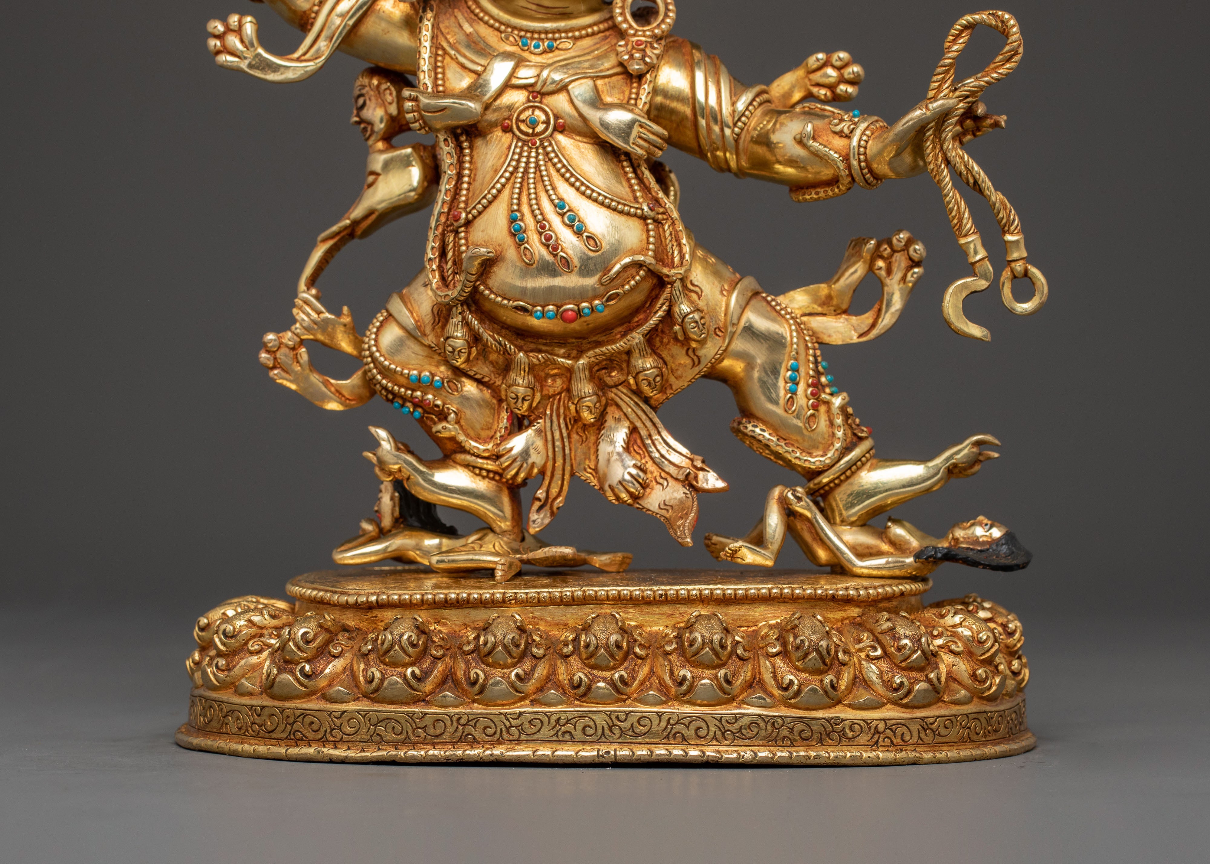 Dandapani 24K Gold Gilded Statue – A Radiant Protecor