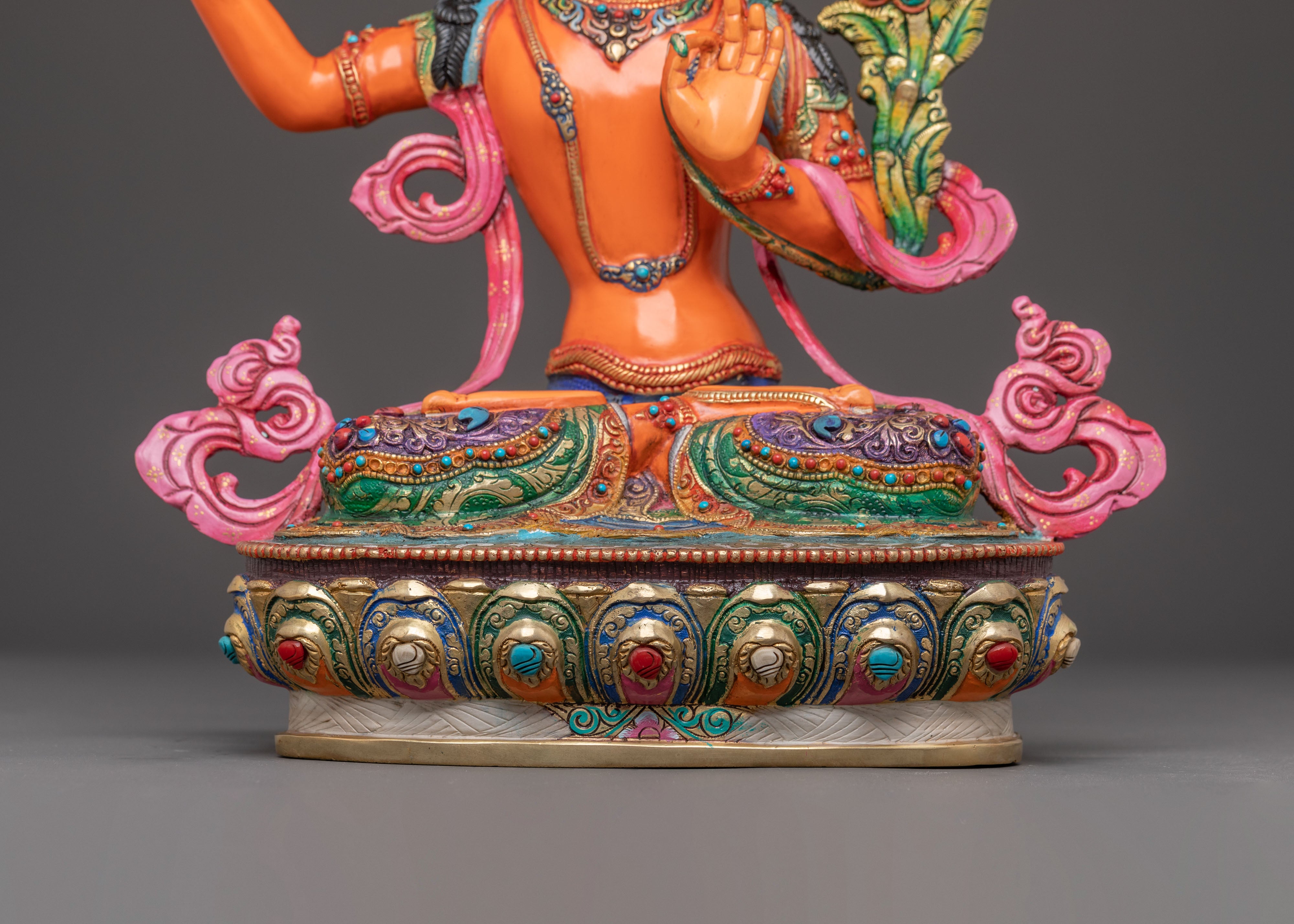 Himalayan Handcrafted Statue of Bodhisattva Manjushri