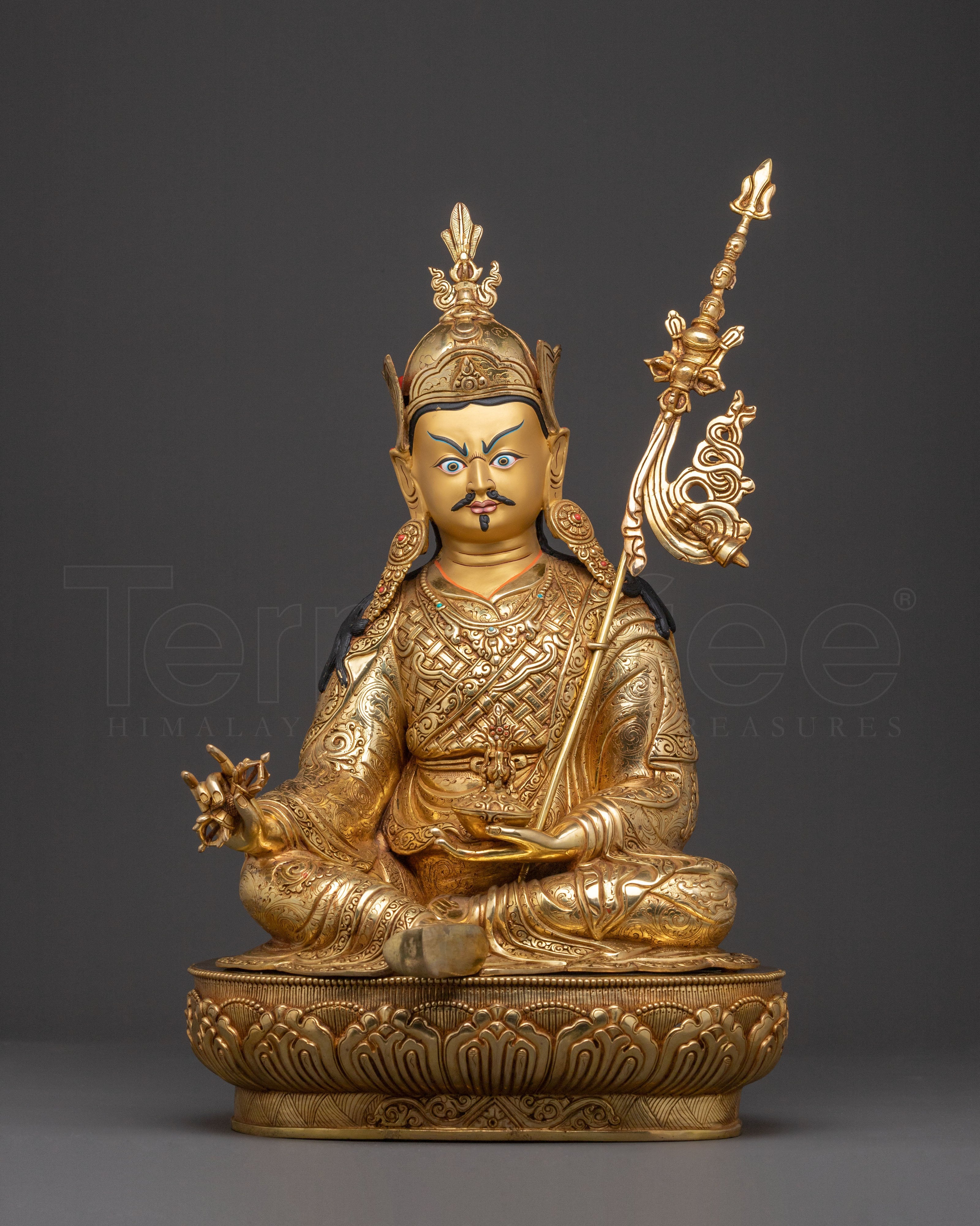 Blessing Statue of Guru Rinpoche - Handcrafted Masterpiece