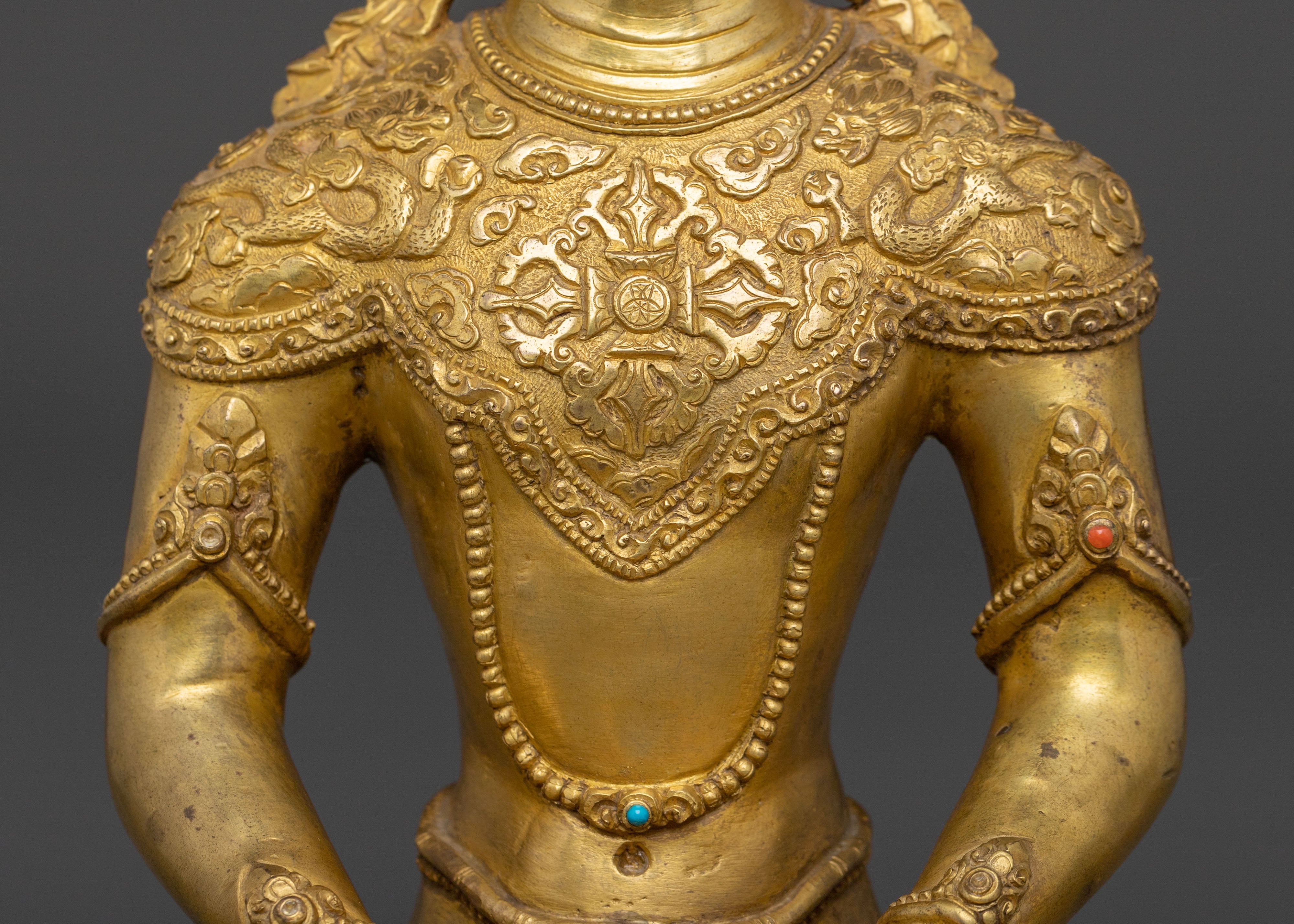 Handcrafted Crown Amitabha Buddha Statue | Boundless Compassion