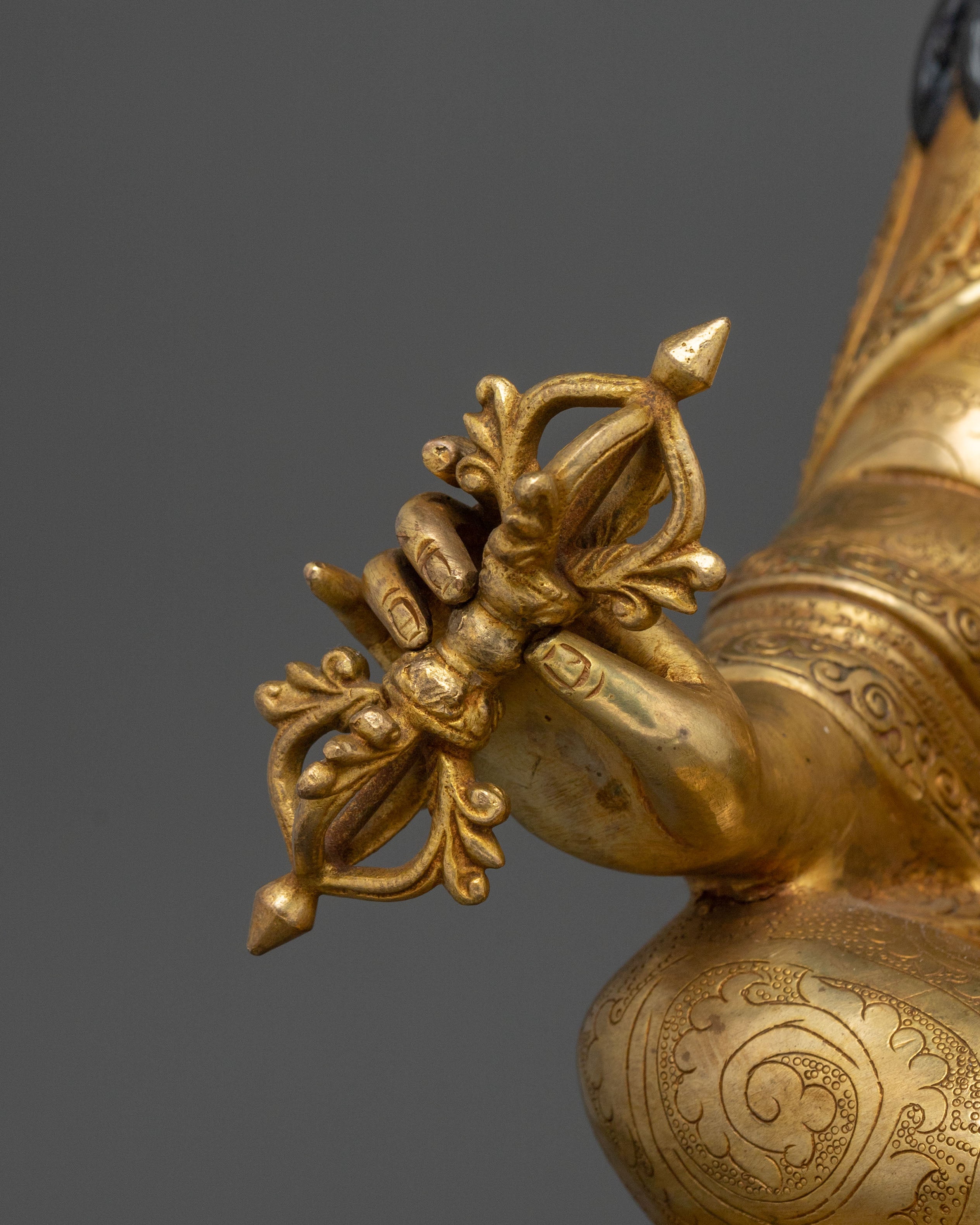 Tibetan Buddhist Sacred Figurine of Guru Rinpoche