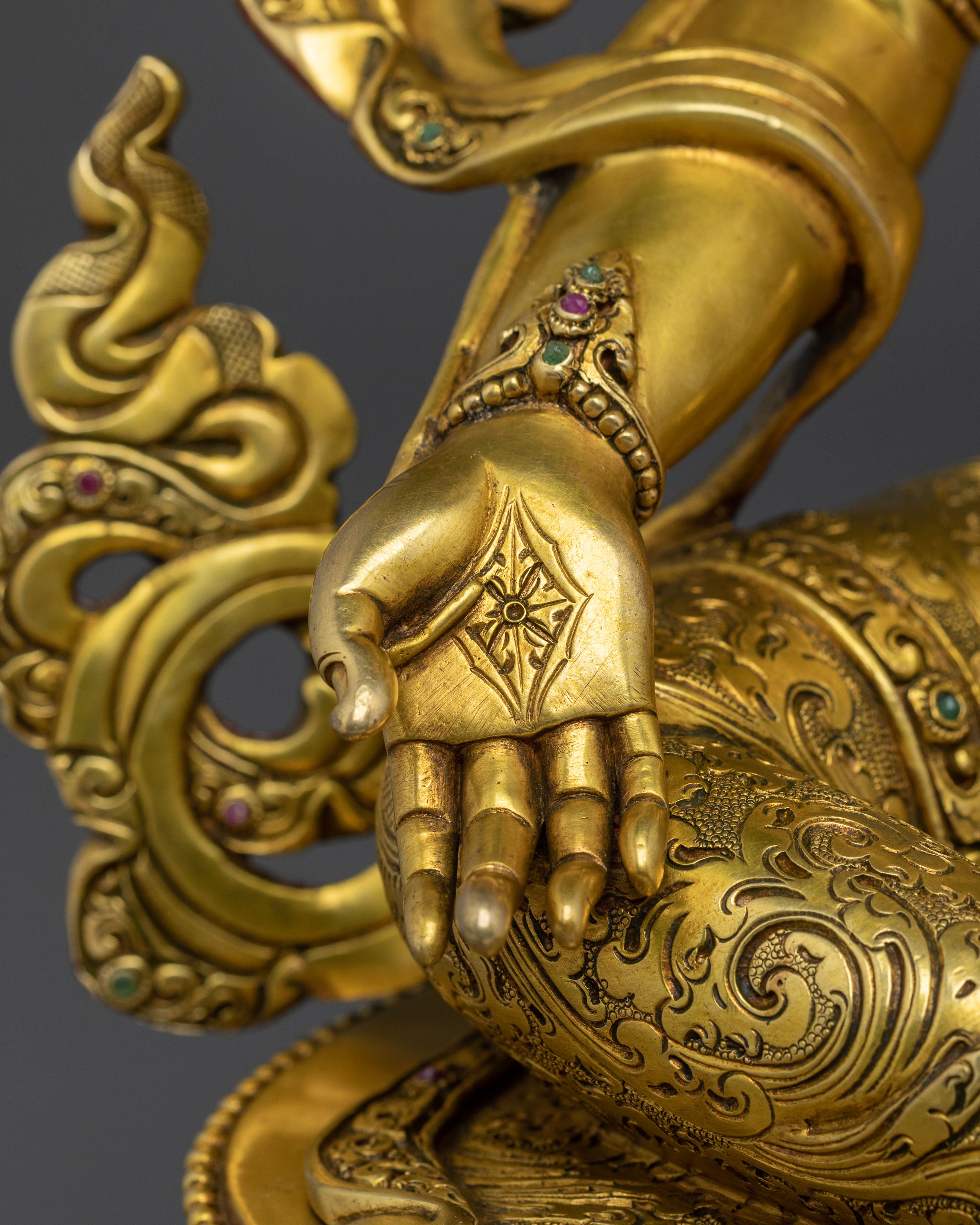Tibetan Goddess Green Tara Statue | Buddhist Shrine