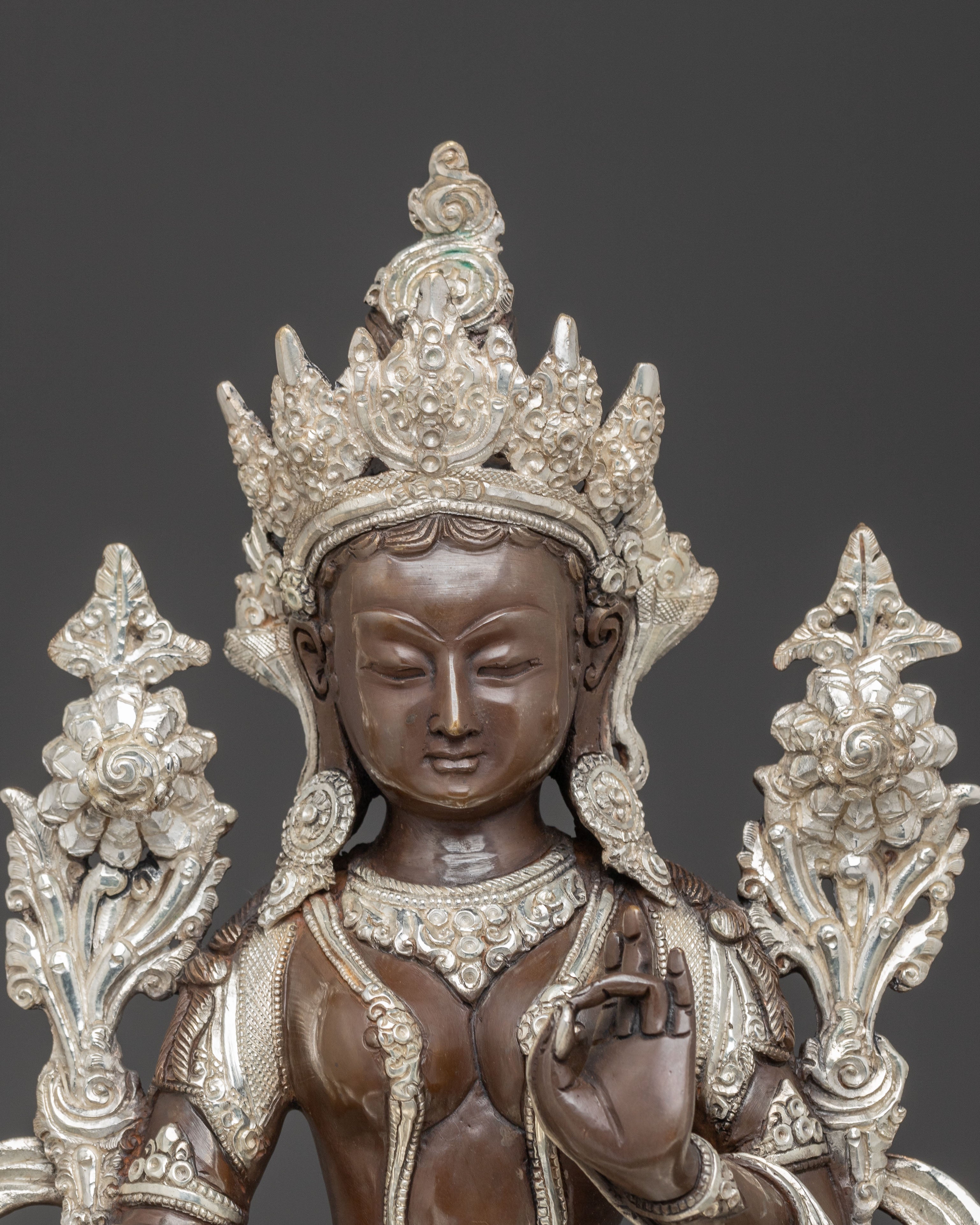 Green Tara Oxidized Copper Artwork | Mother of Liberation