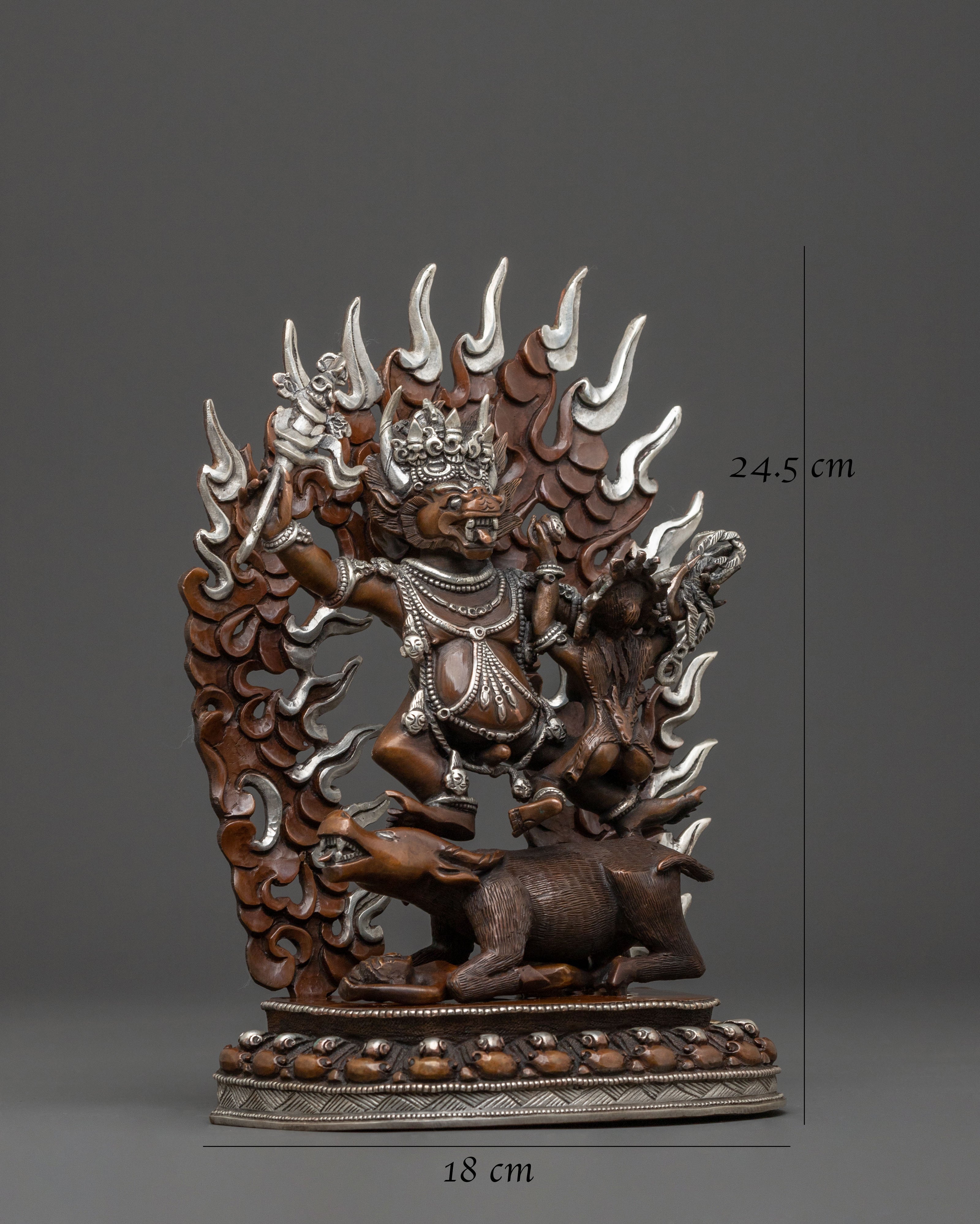 Yama Dharmaraja Statue of Death Conquest | Spiritual Icon