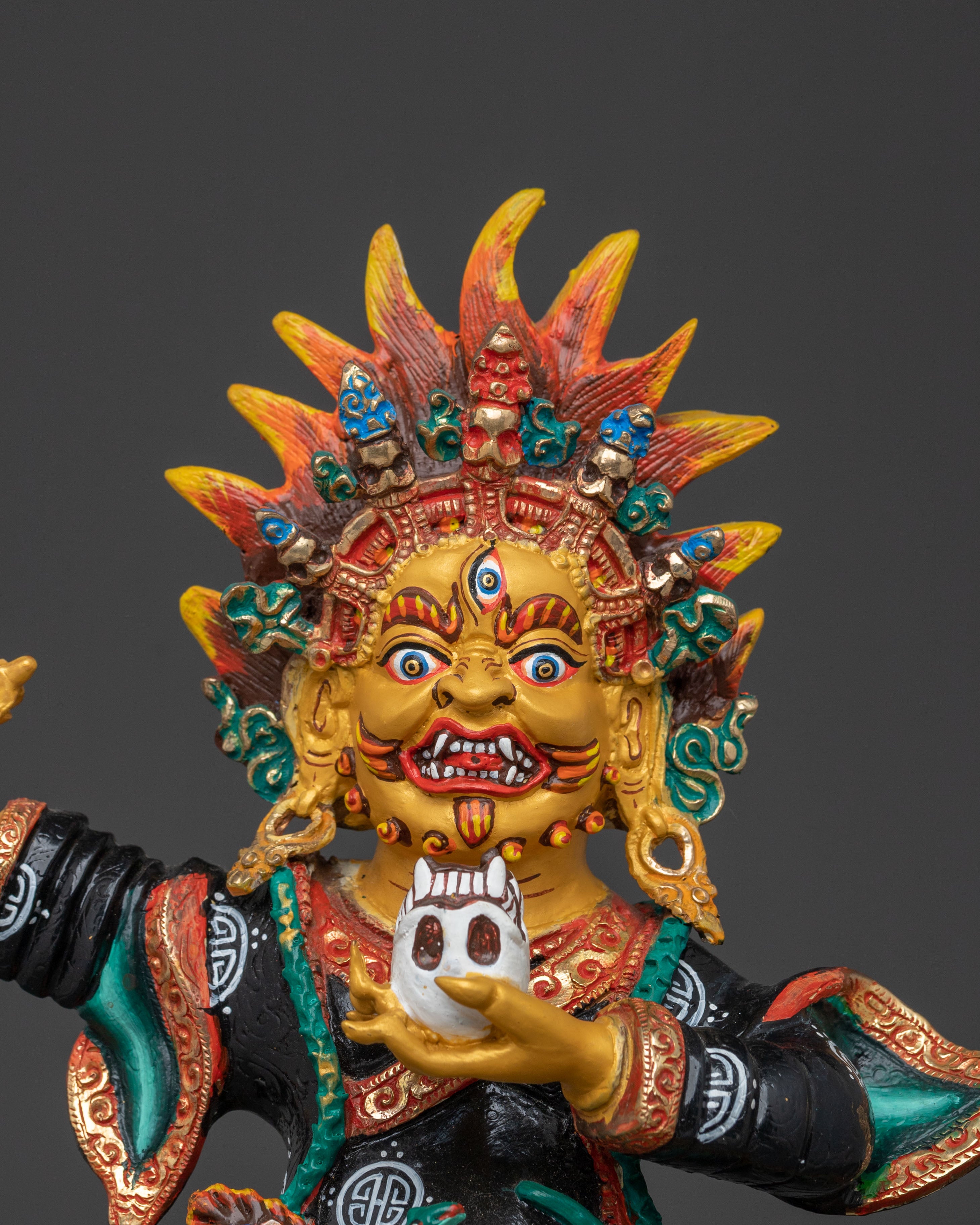Sacred Mahakala Bernakchen Sculpture