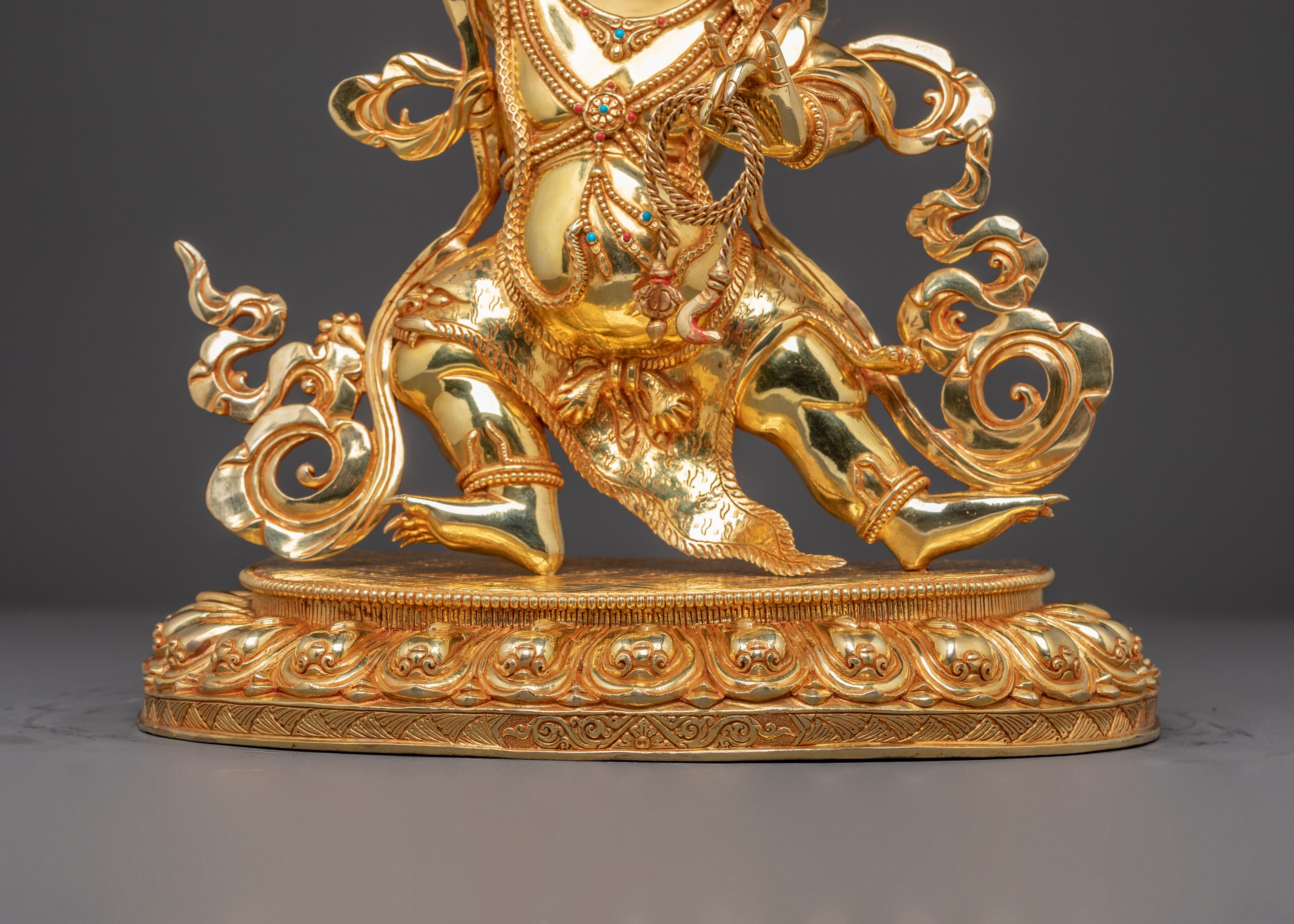 Golden Statue of Bodhisattva Vajrapani | Protector Deity