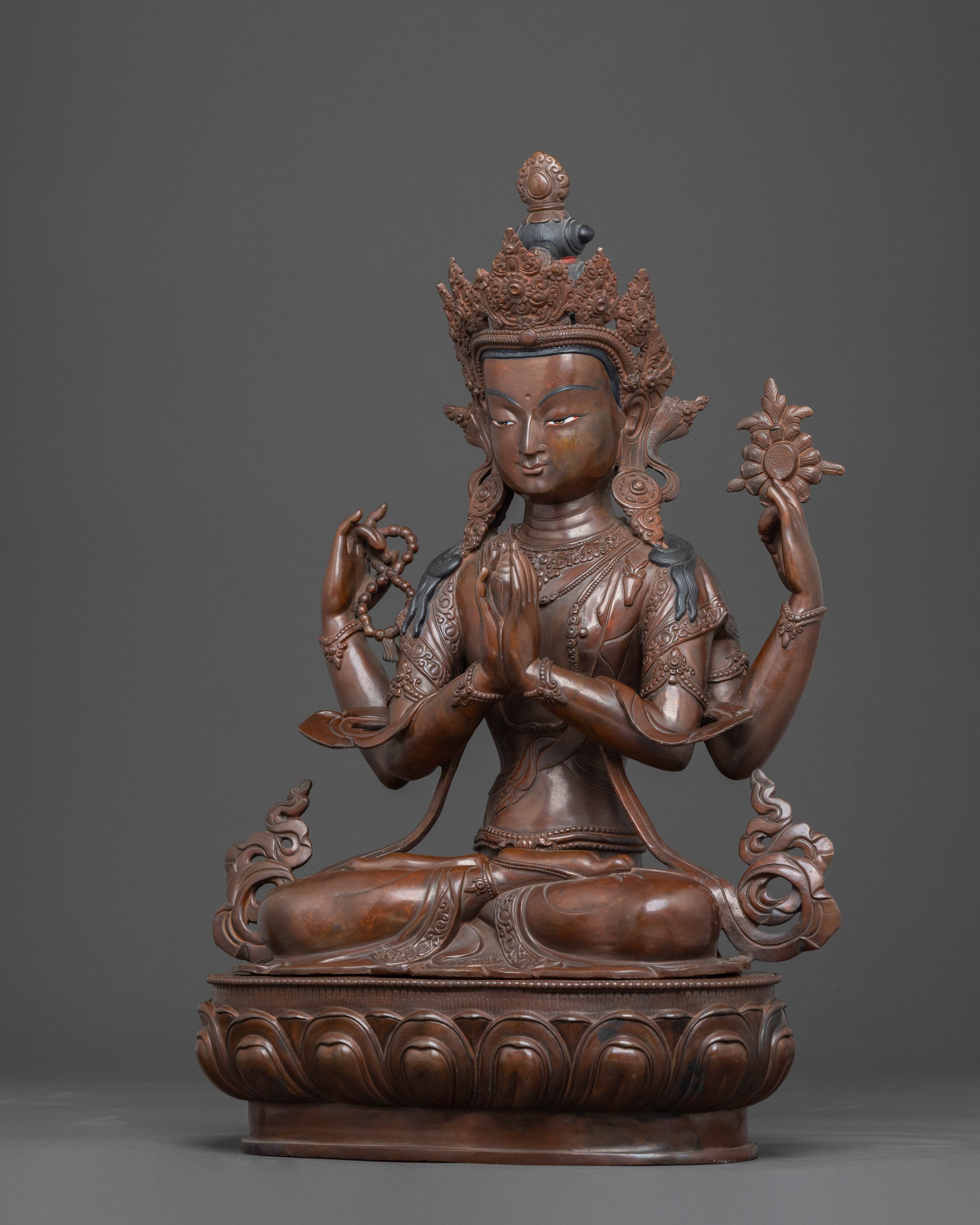 Chenrezig Sacred Statue: Embodiment of Kindness