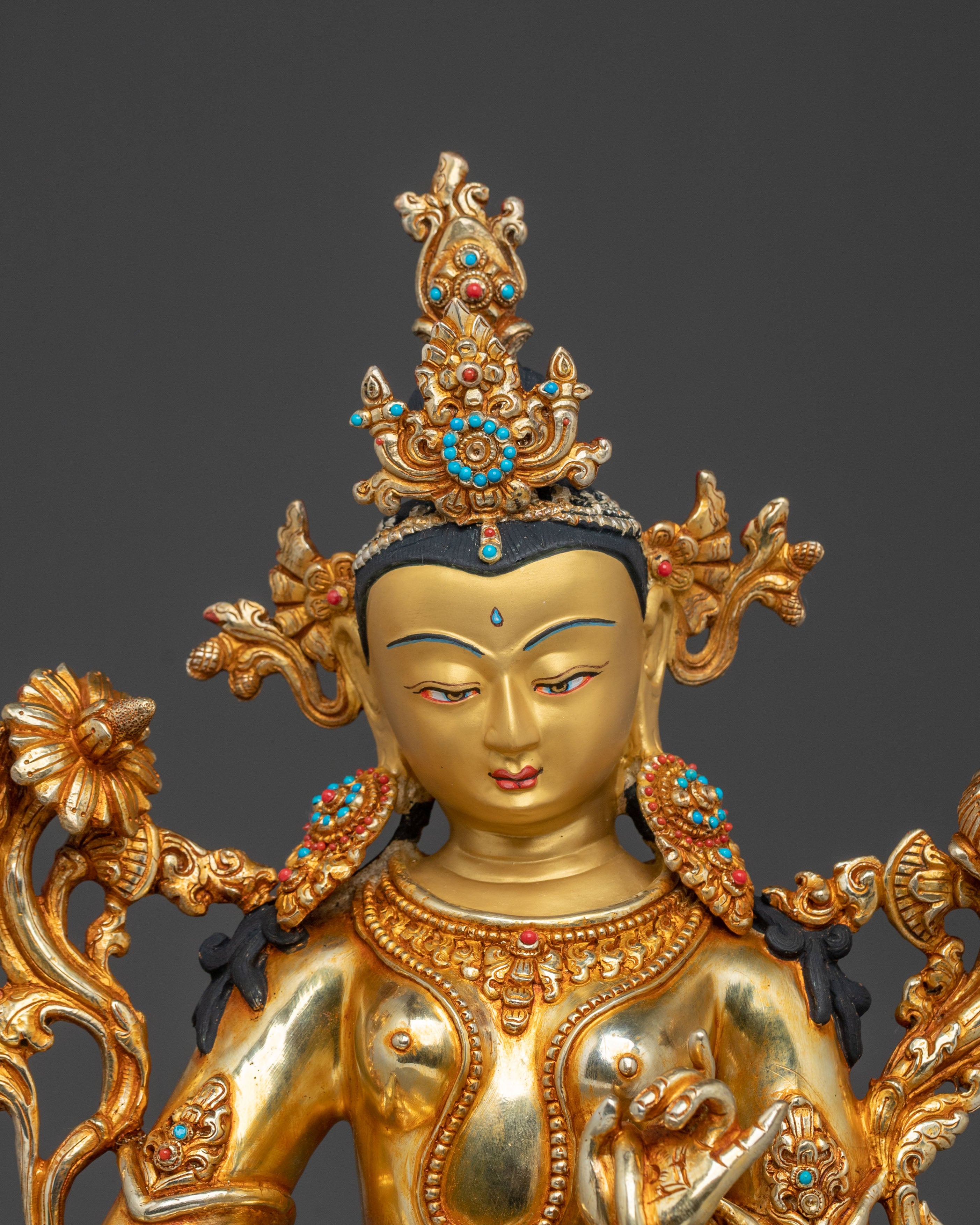 Green Tara Spiritual Statue | Female Bodhisattva