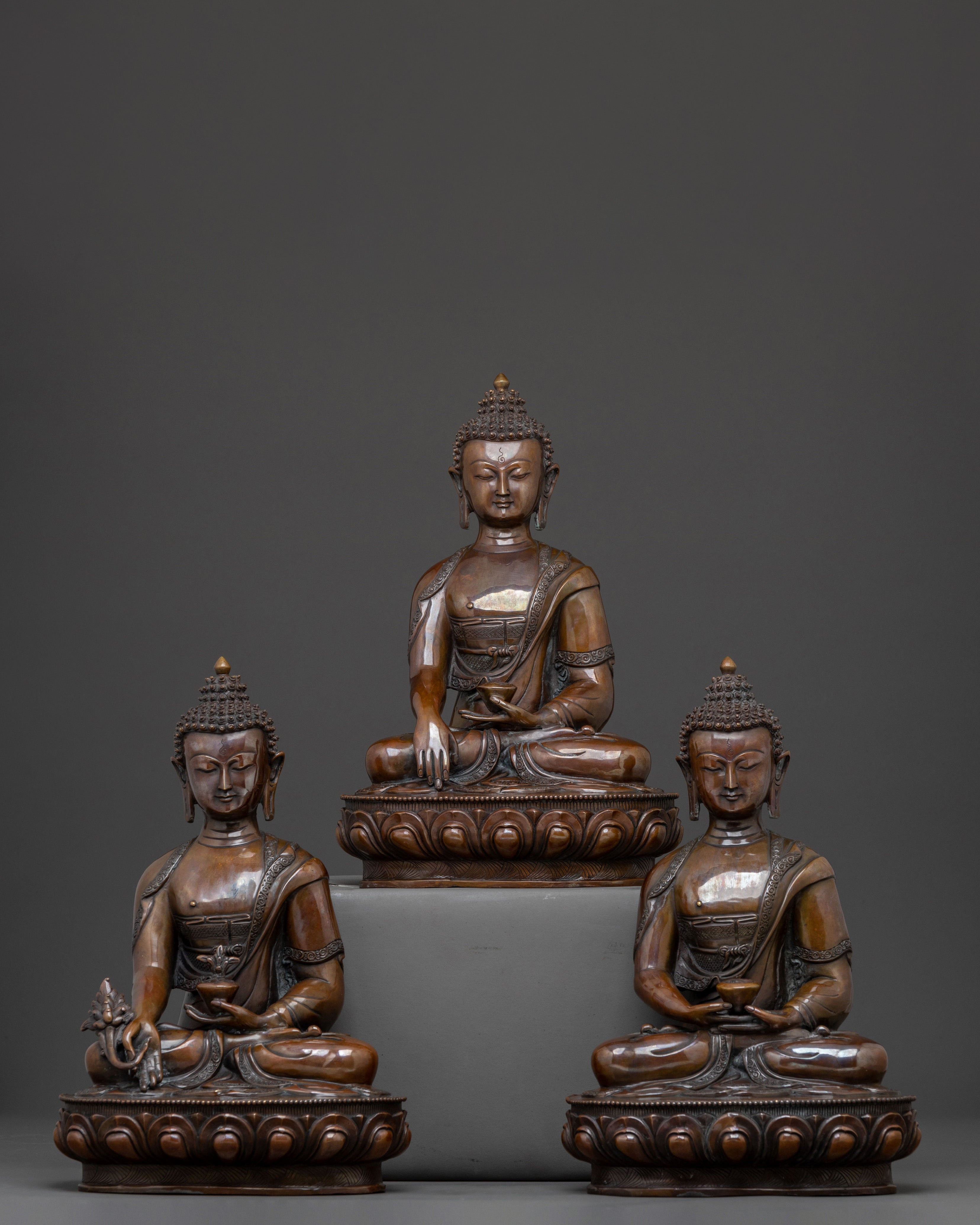 Three Buddhas Statue