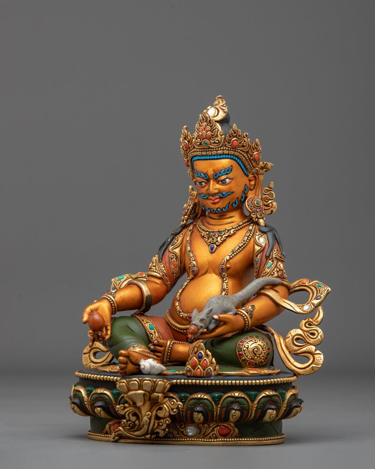 Jambhala Divine Sculpture | Tibetan Wealth God
