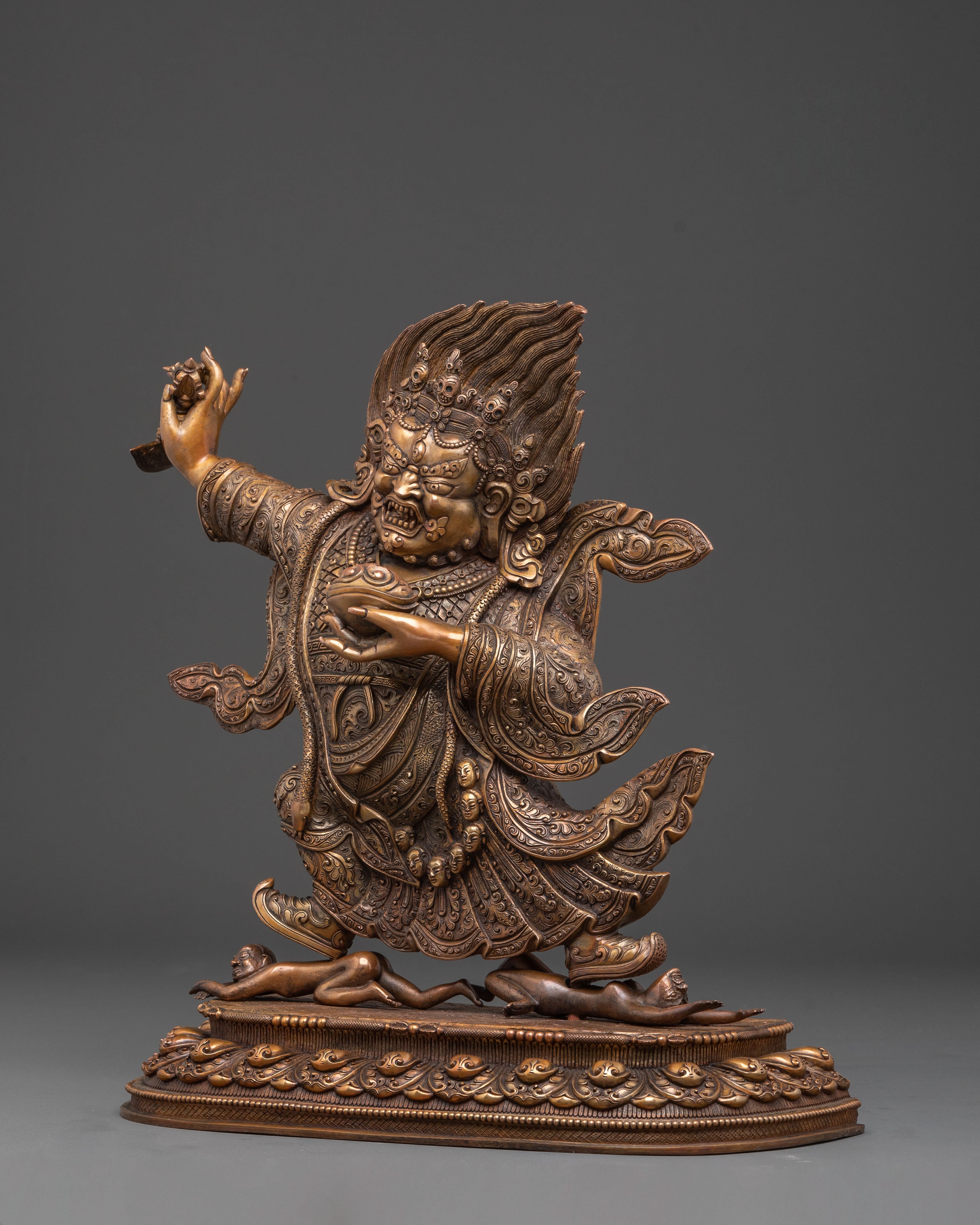 Bernagchen Mahakala Copper Statue | Protector of the Dharma