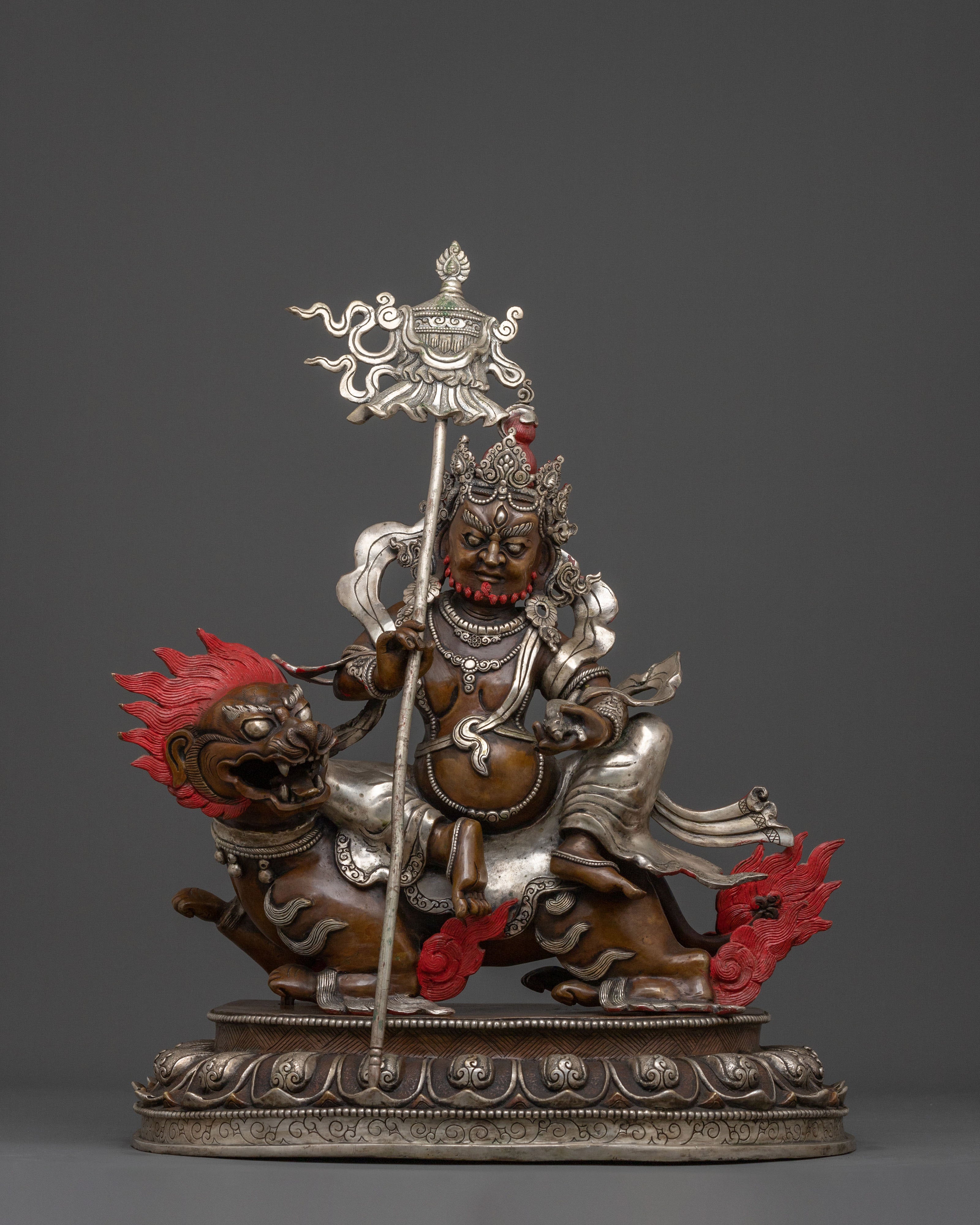 Hand-Carved Namtoshe Statue | Wealth Guardian