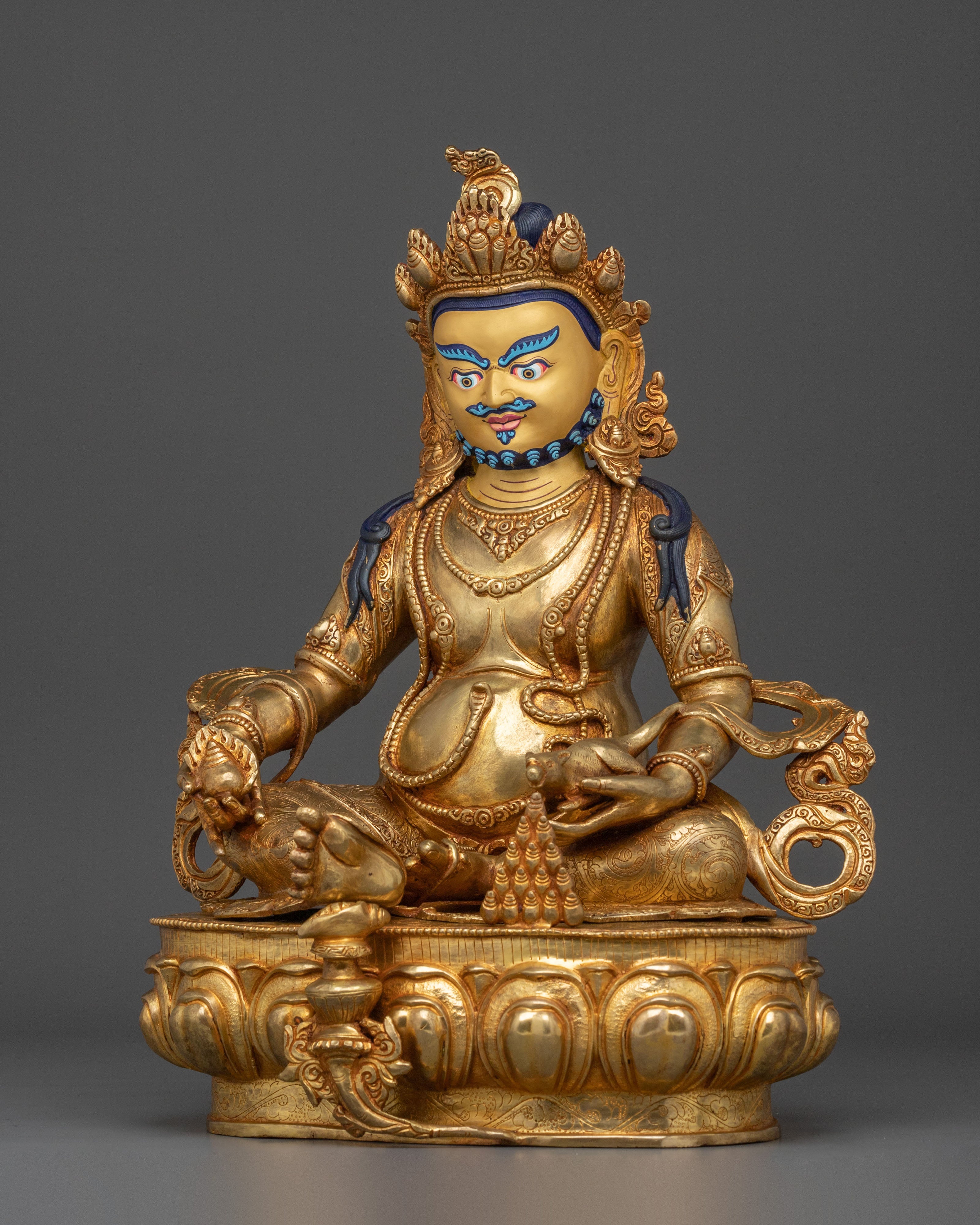 Tibetan Wealth God Dzambhala Sculpture | Representing Abundance