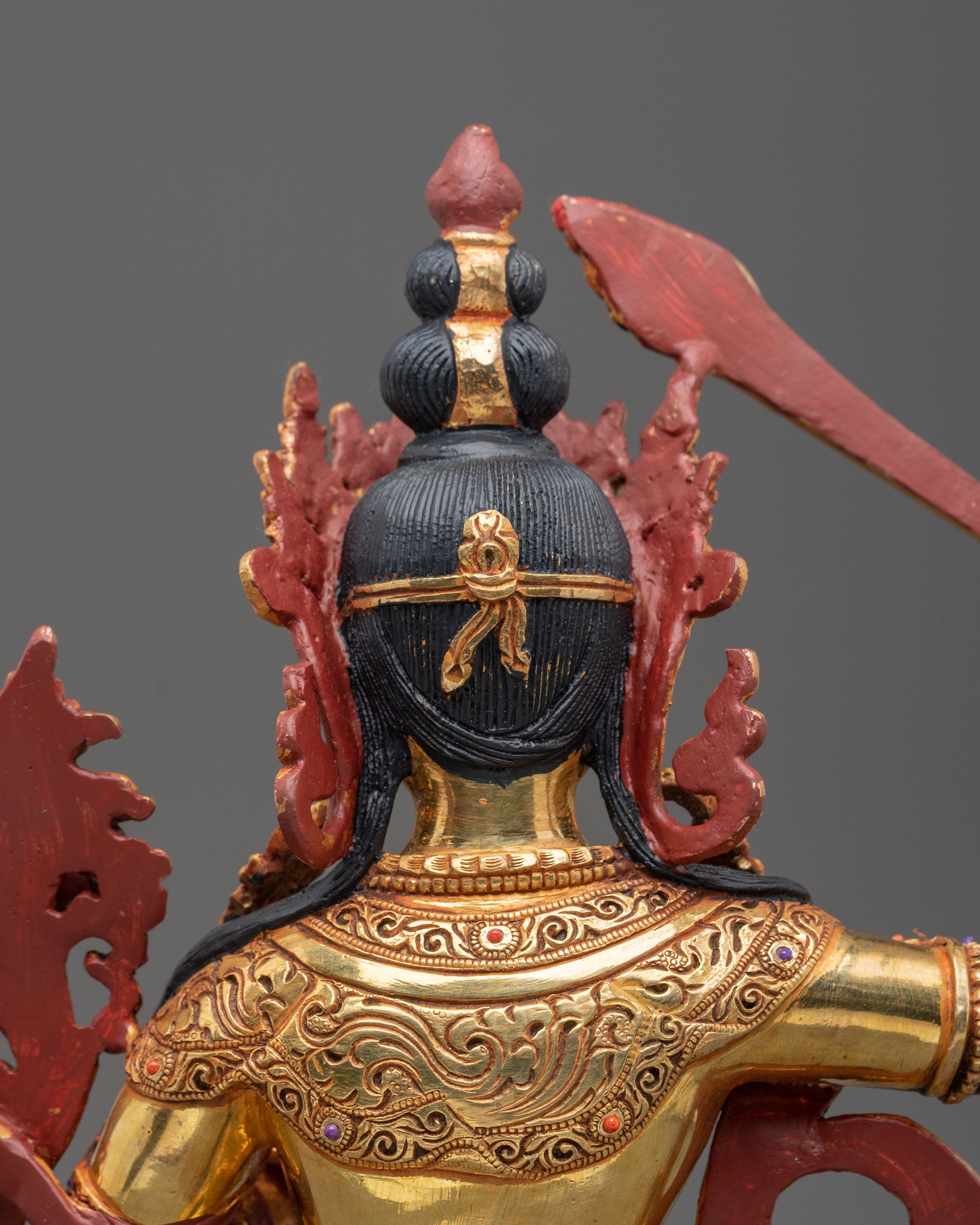 Handmade Manjughoṣa Sculpture | Radiant Wisdom Figurine