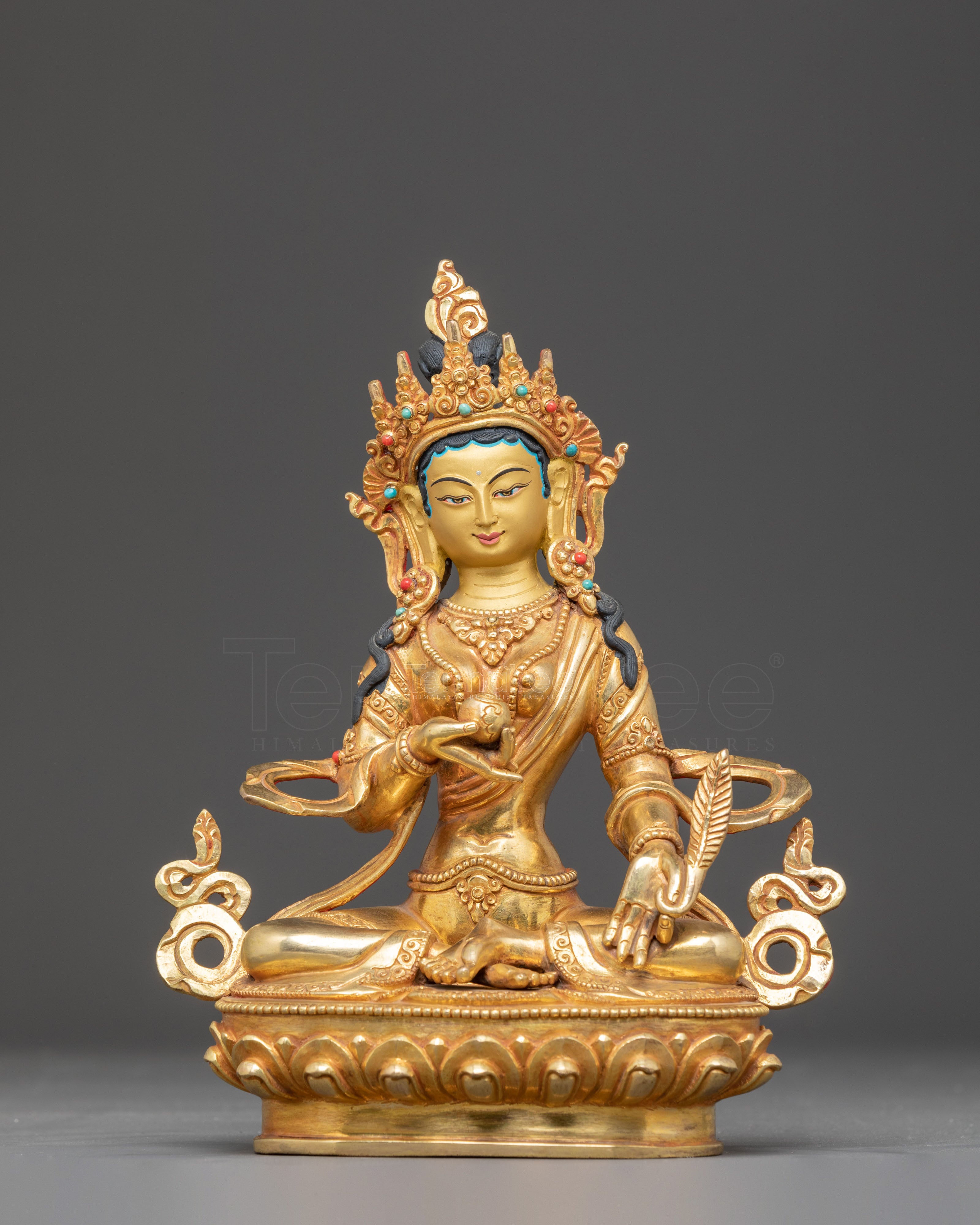 Handcrafted Ksitigarbha Golden Statue