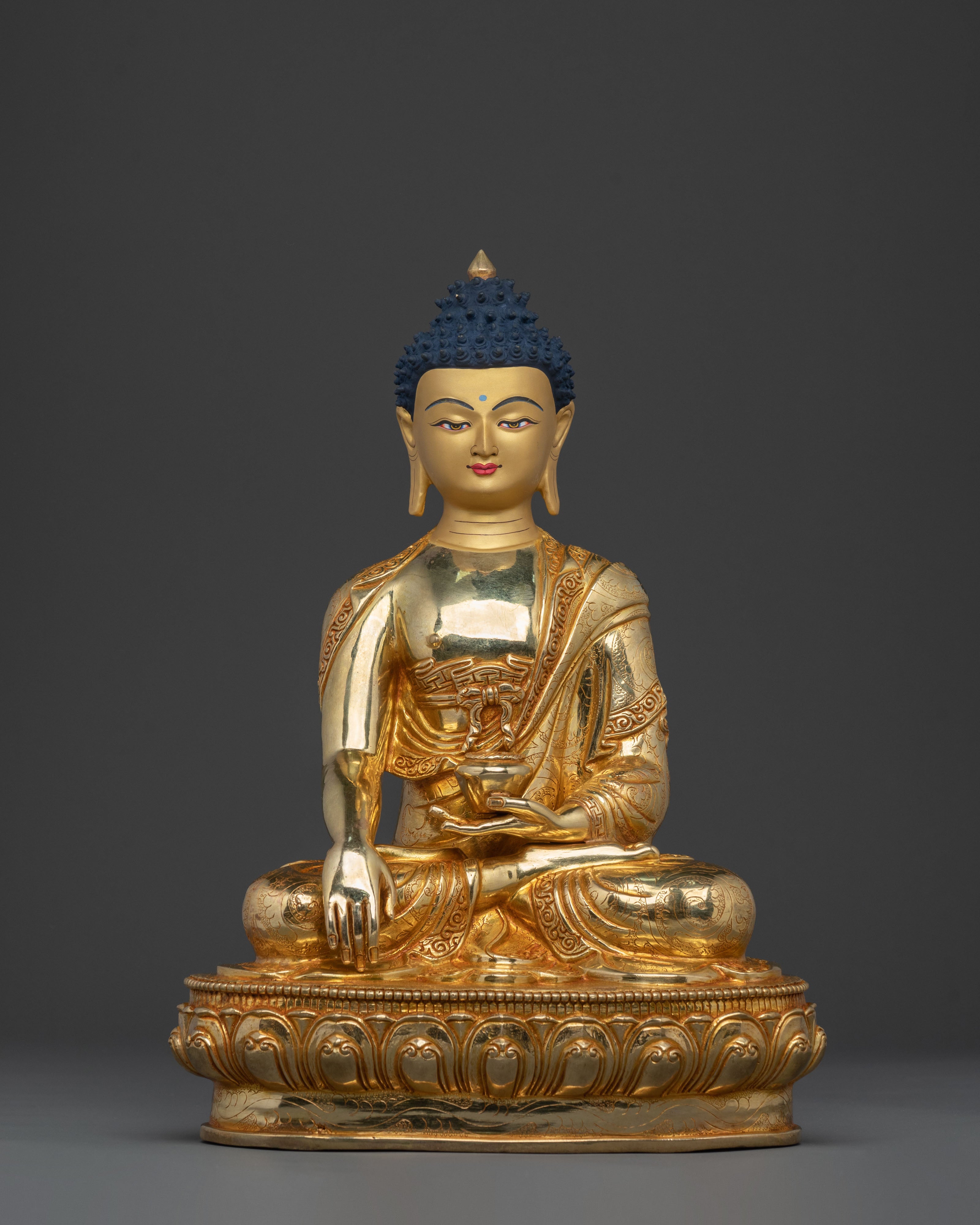 Peaceful Shakyamuni Buddha Sacred Figurine