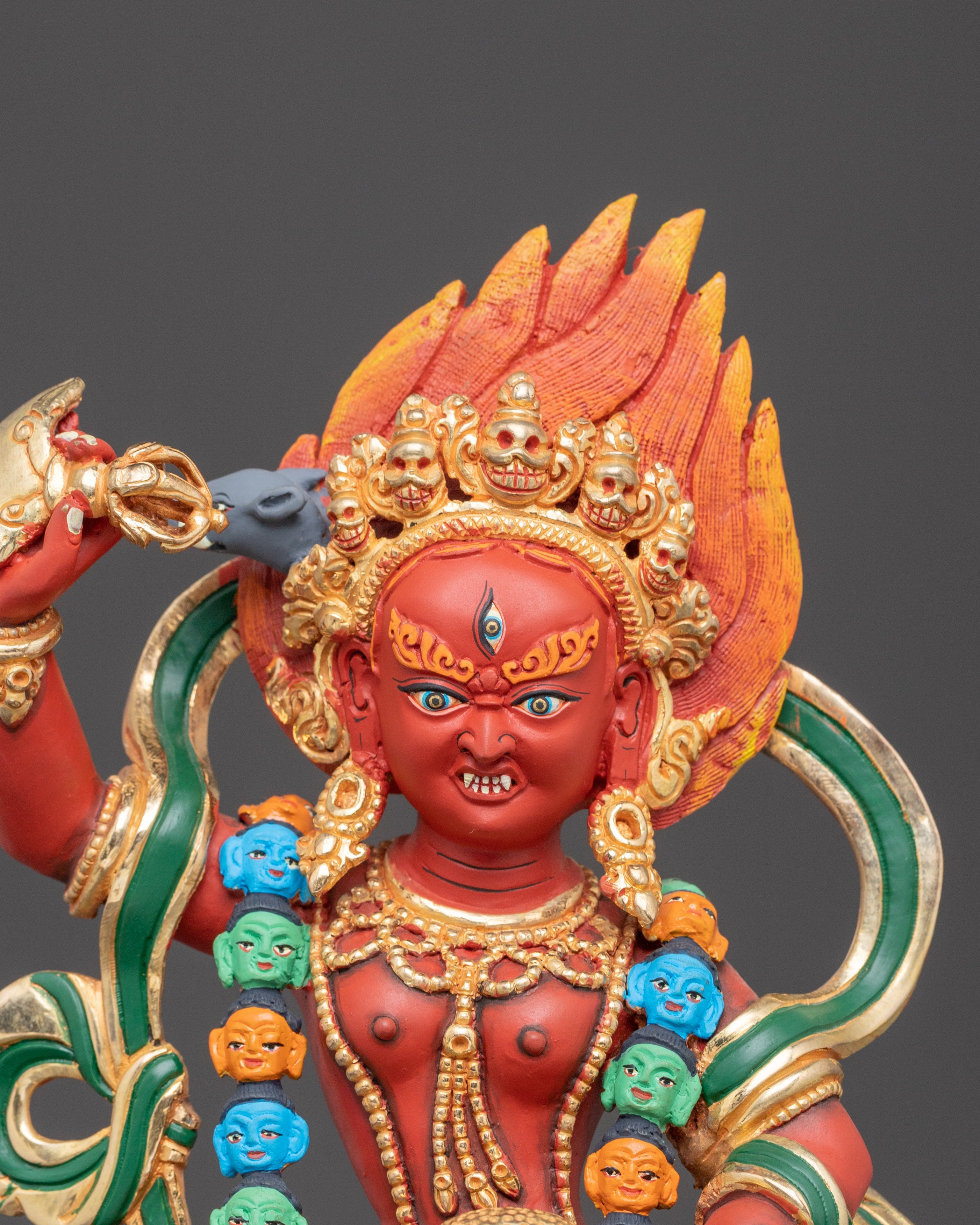 Dakini Vajravarahi Golden Statue | Goddess of Transformation