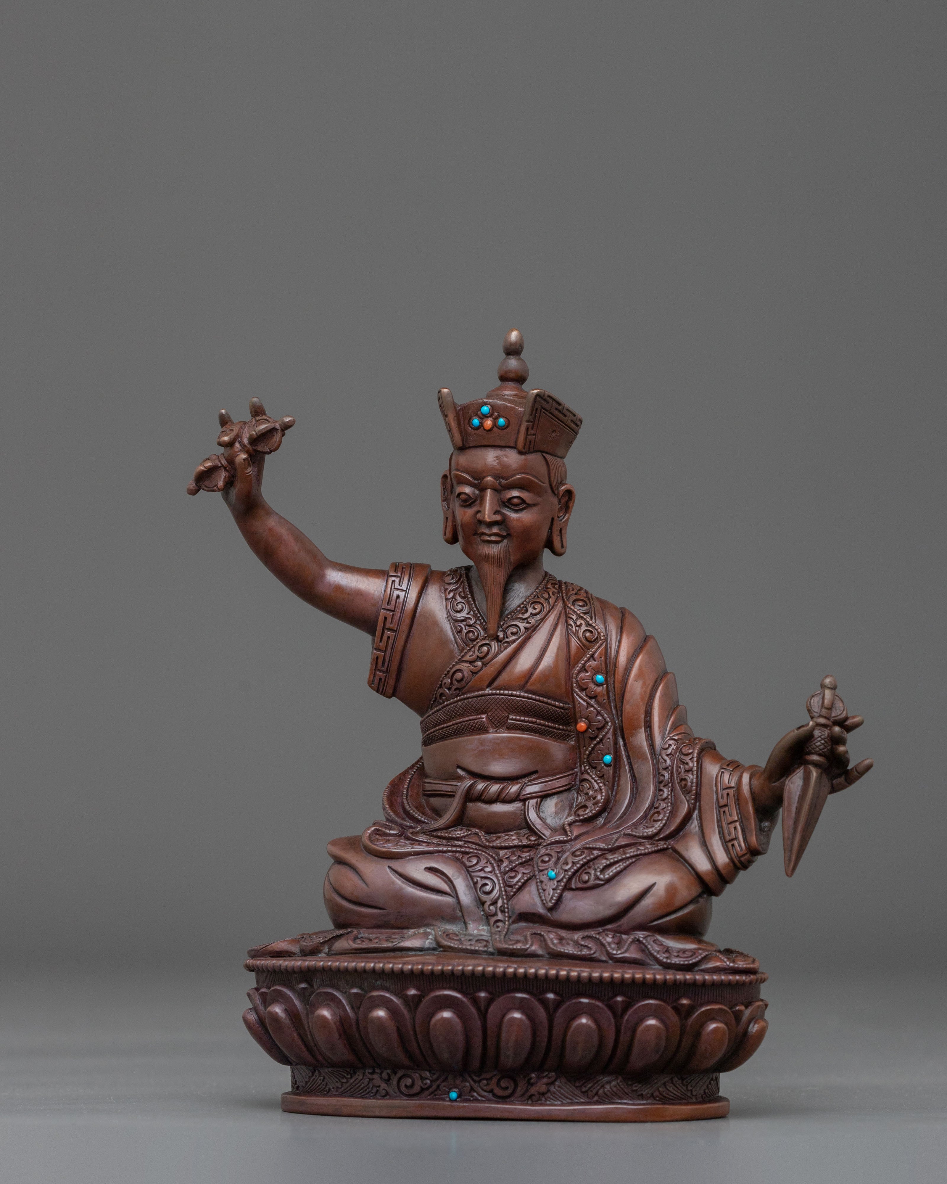 Karma Pakshi Handcrafted Statue: Second Karmapa of the Kagyu Lineage
