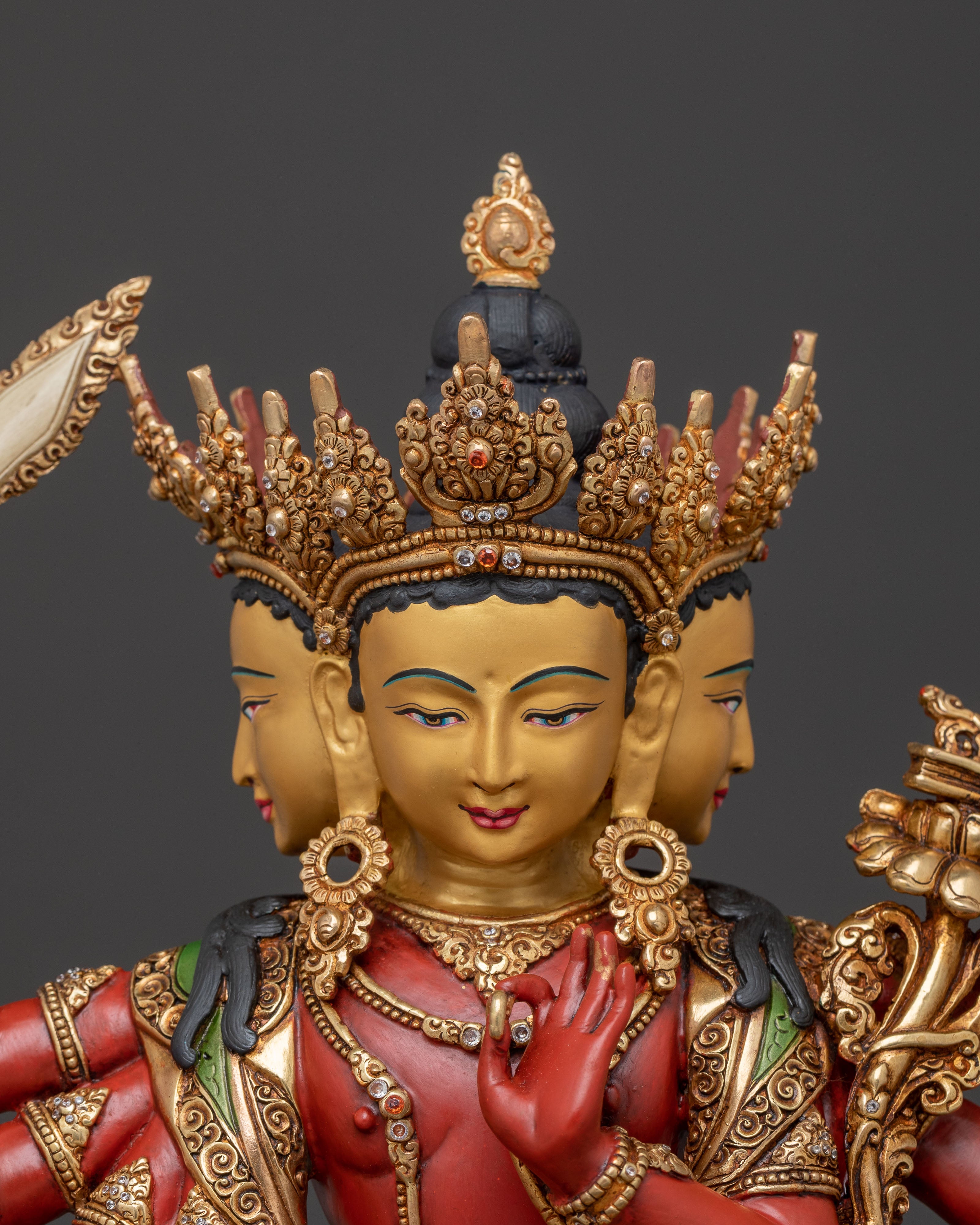 Unique Depiction of Maha Manjushri | Wisdom Bodhisattva