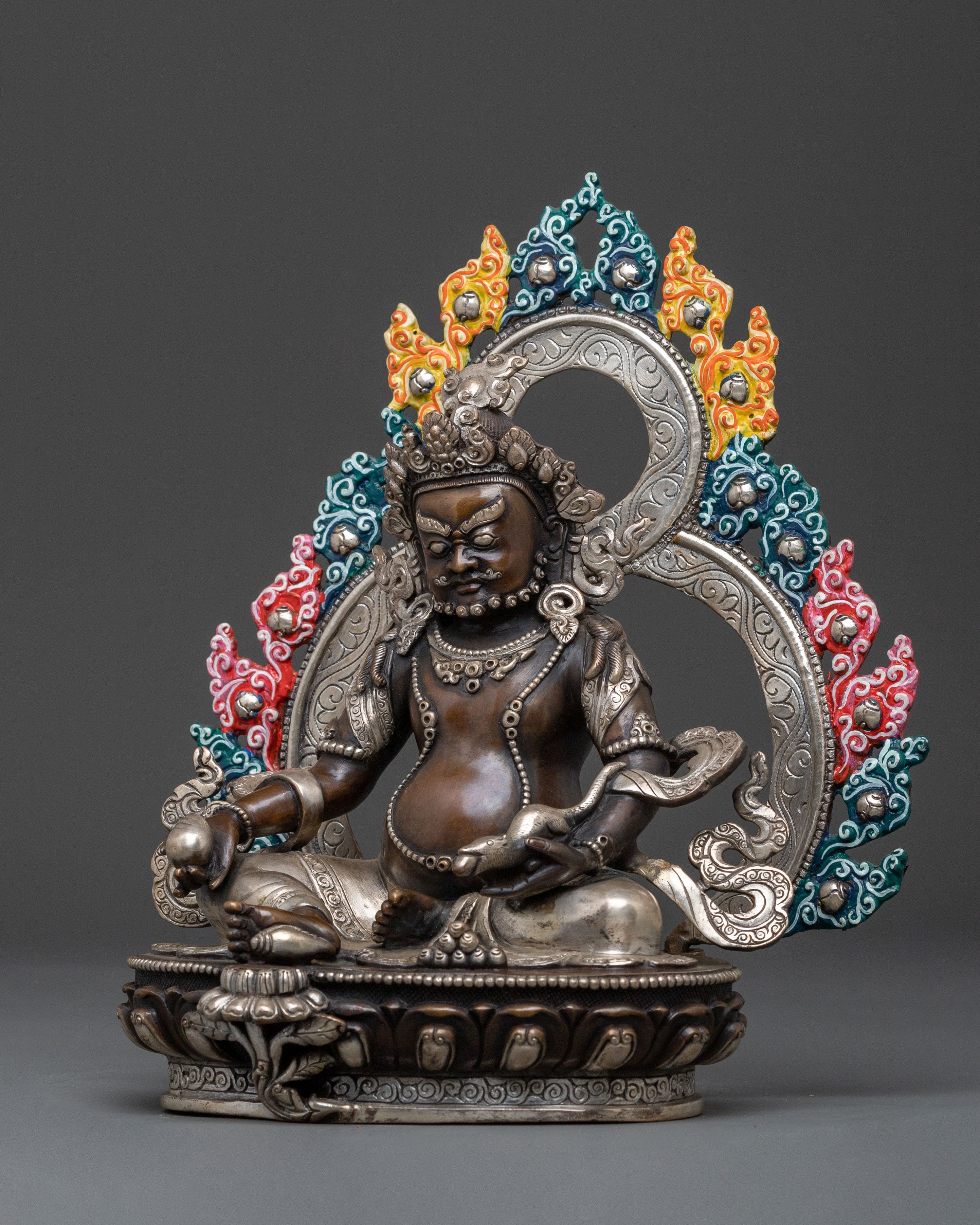 Primary Deity of Wealth Dzambhala Statue | Tibetan Buddhist Prosperity