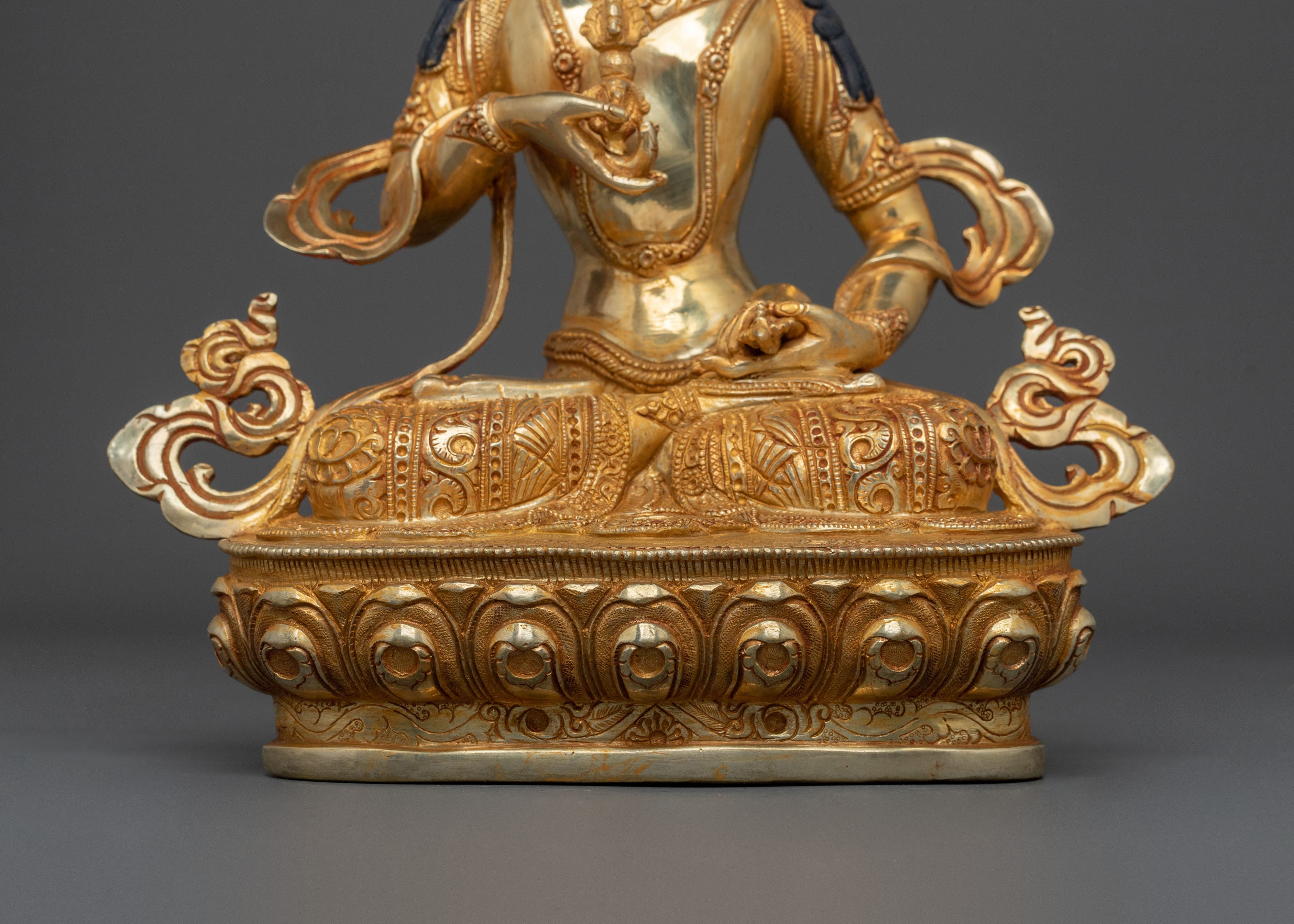 Seated Vajrasattva Statue | Tibetan Buddhist Wisdom Sculpture