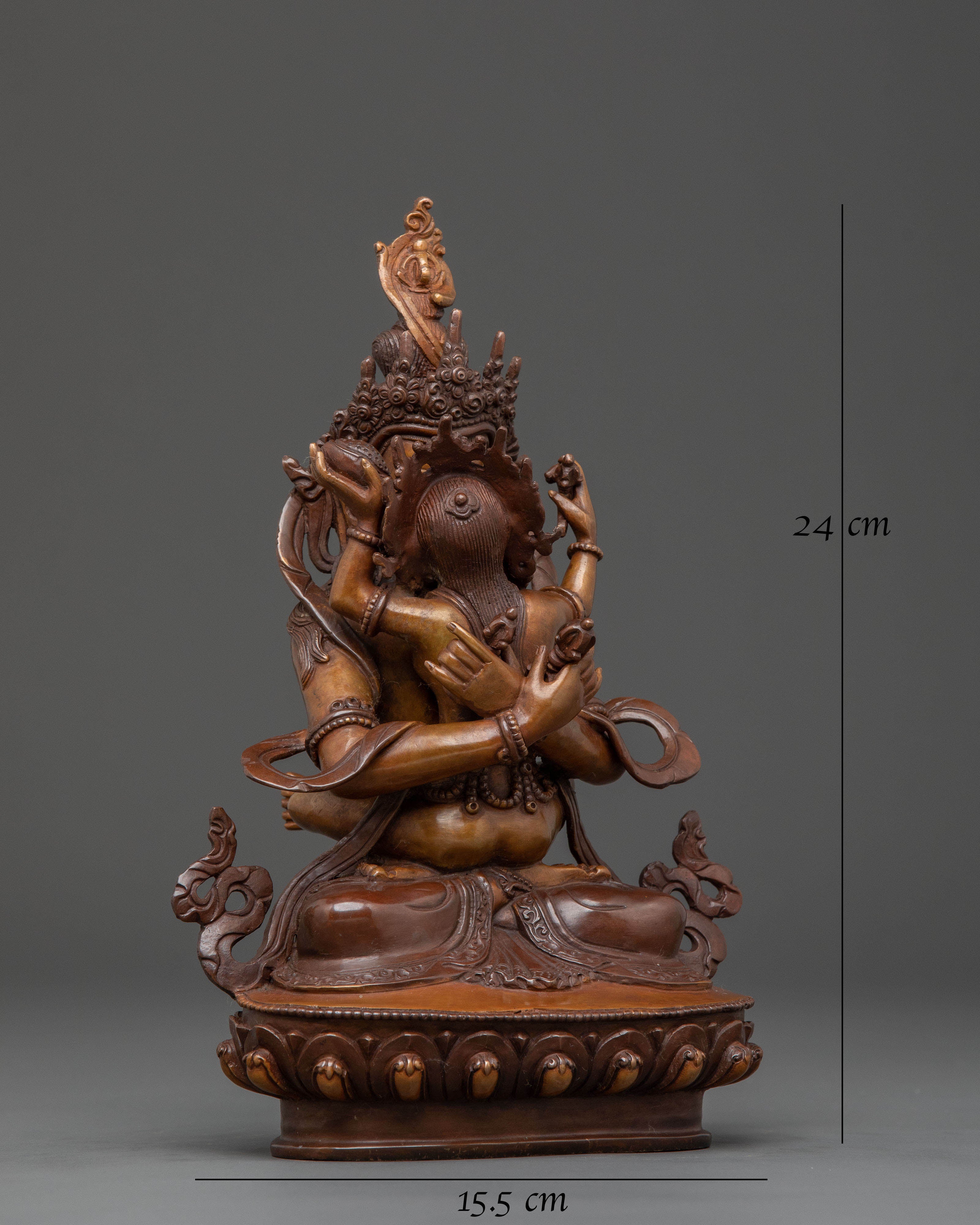 Vajradhara Statue with Consort | Meditational Figure