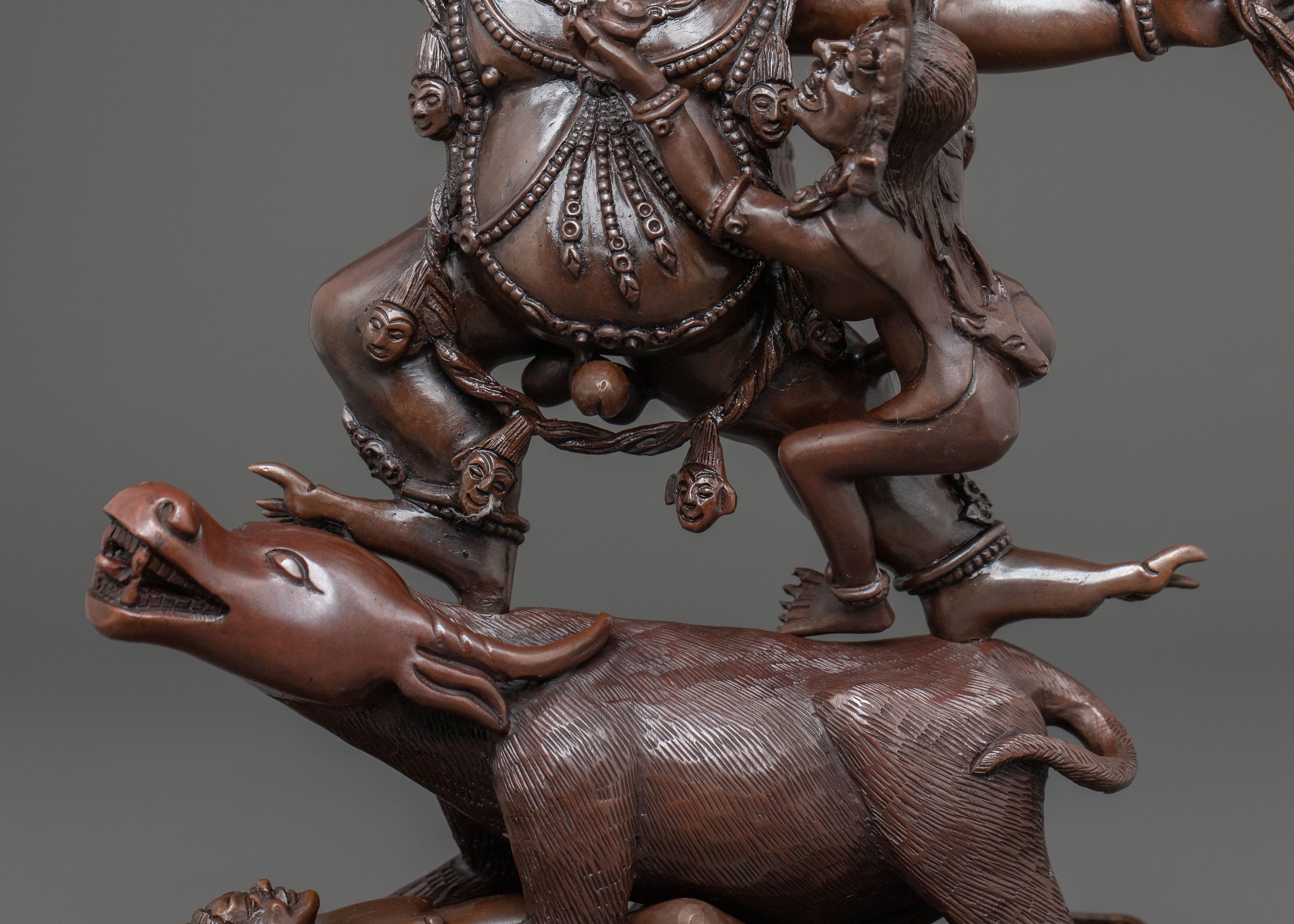 Protector Deity Yama Dharmaraja Statue | Home Decor