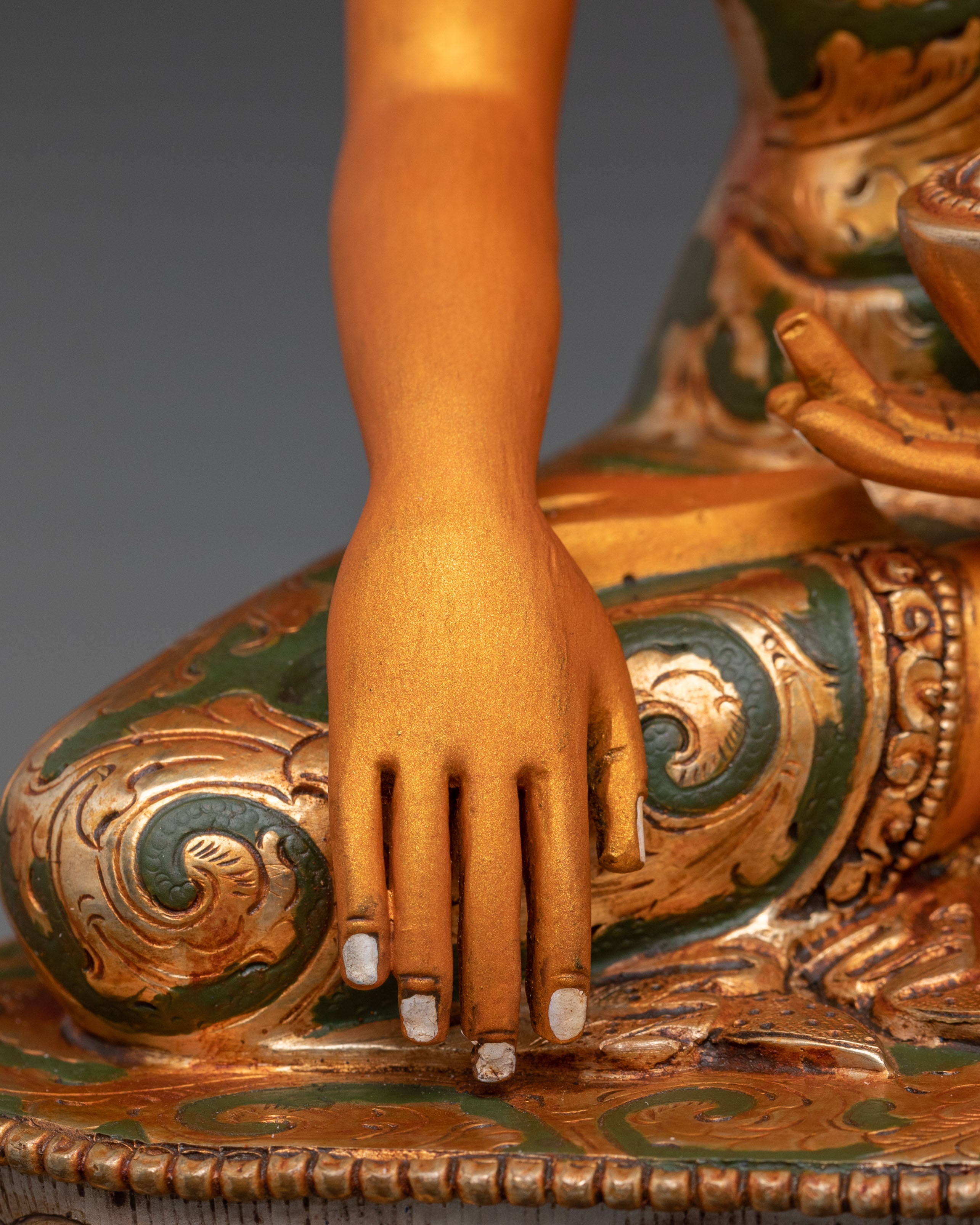 Three Buddhas Statue Set | 24K Gold Gilded Figurines