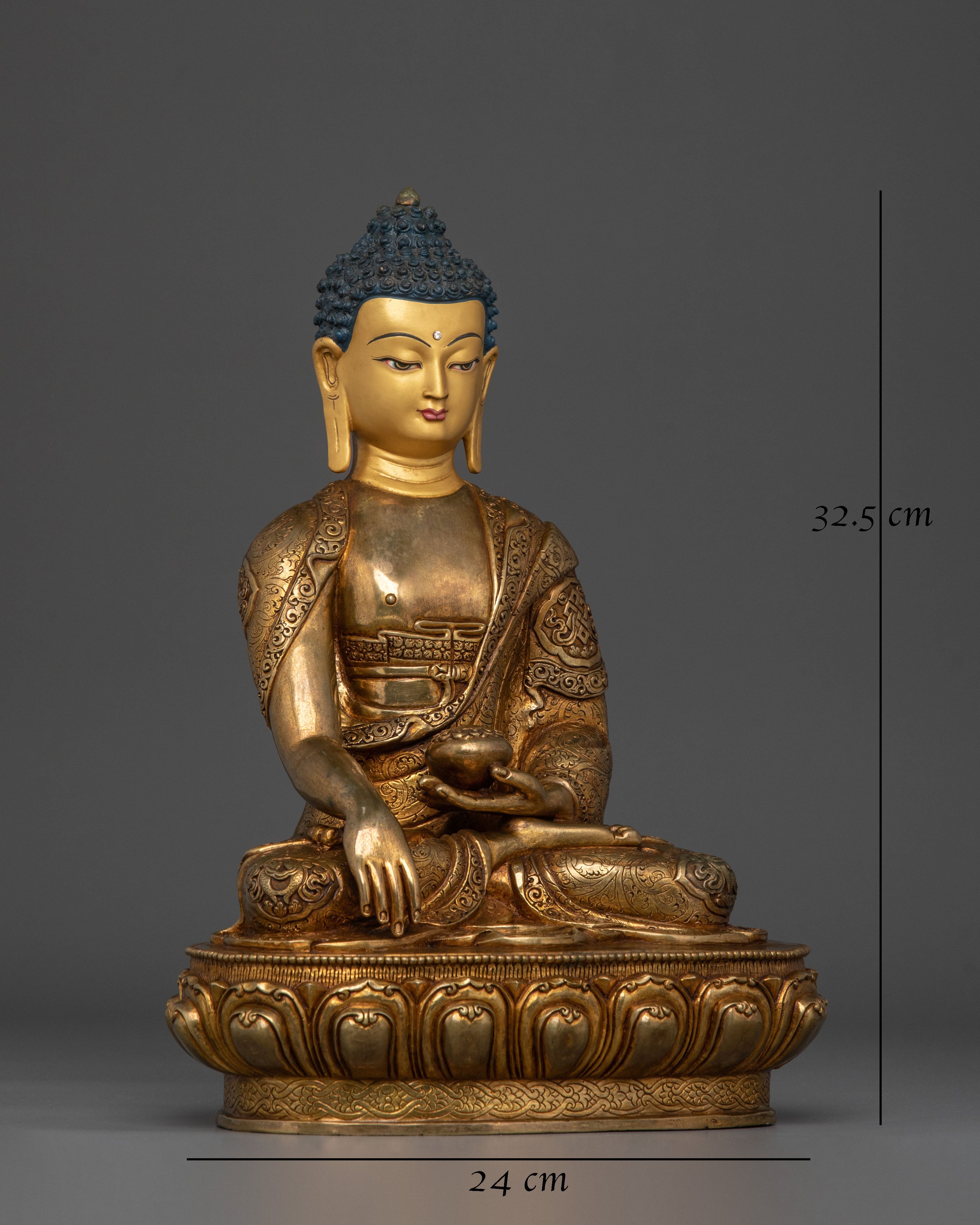 Hand-Carved Shakyamuni Buddha Statue | Home Decor