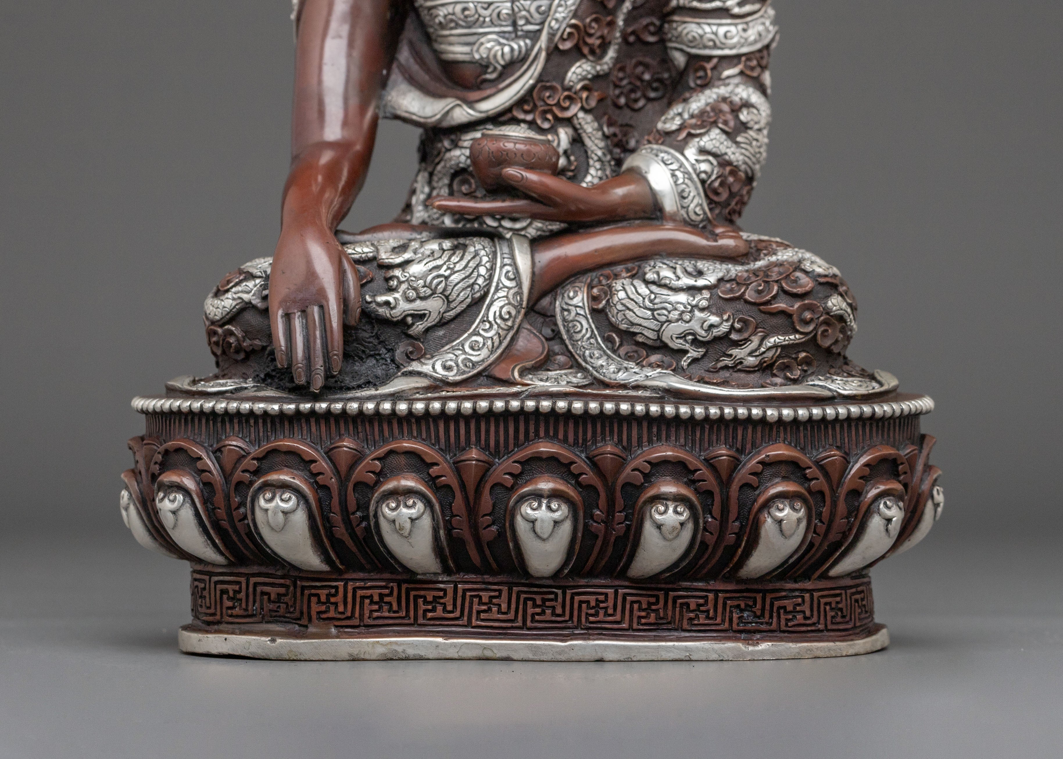 Hand Carved Shakyamuni Buddha Himalayan Sculpture