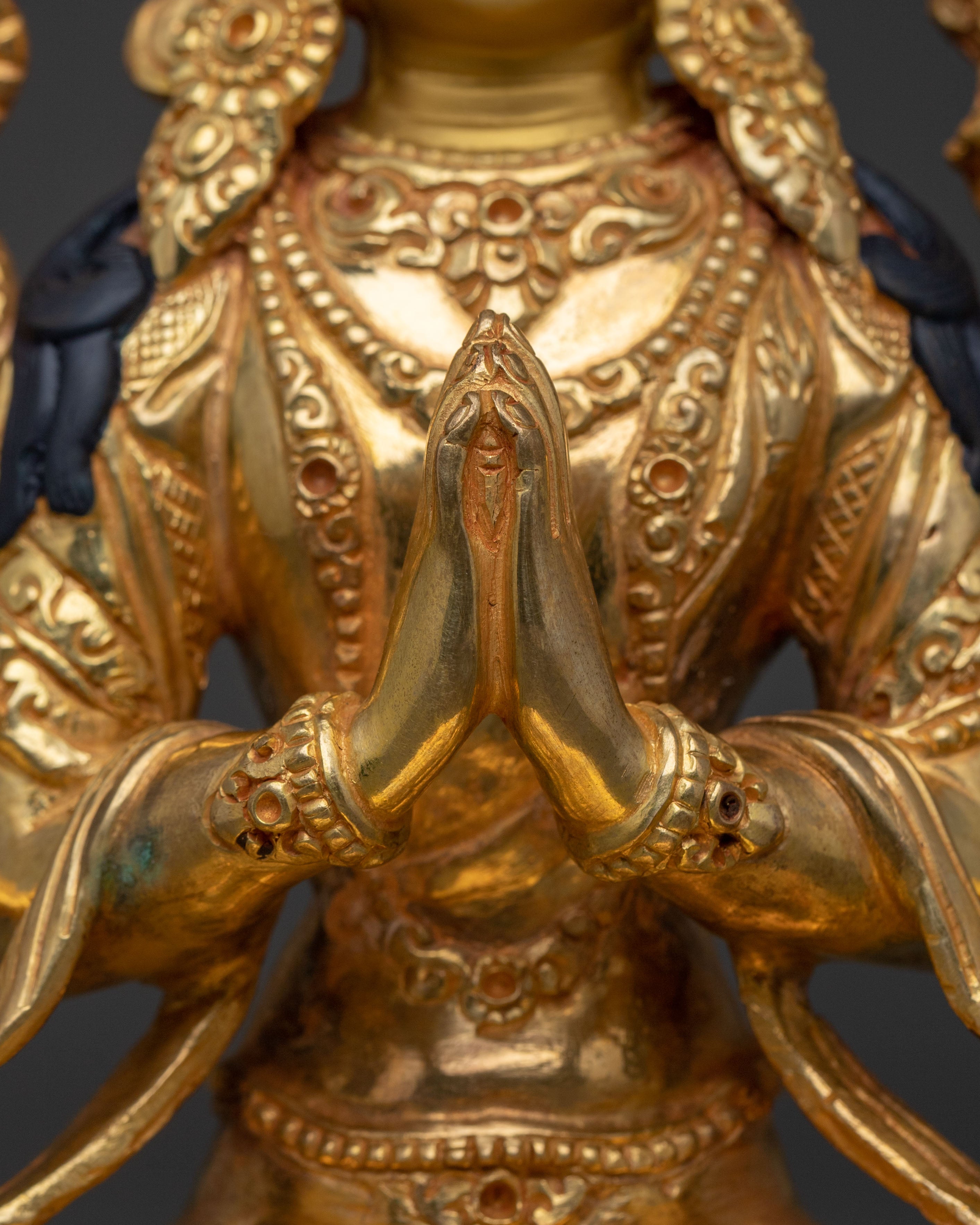 Four Armed Chenrezig Spiritual Sculpture | Symbol of Compassion