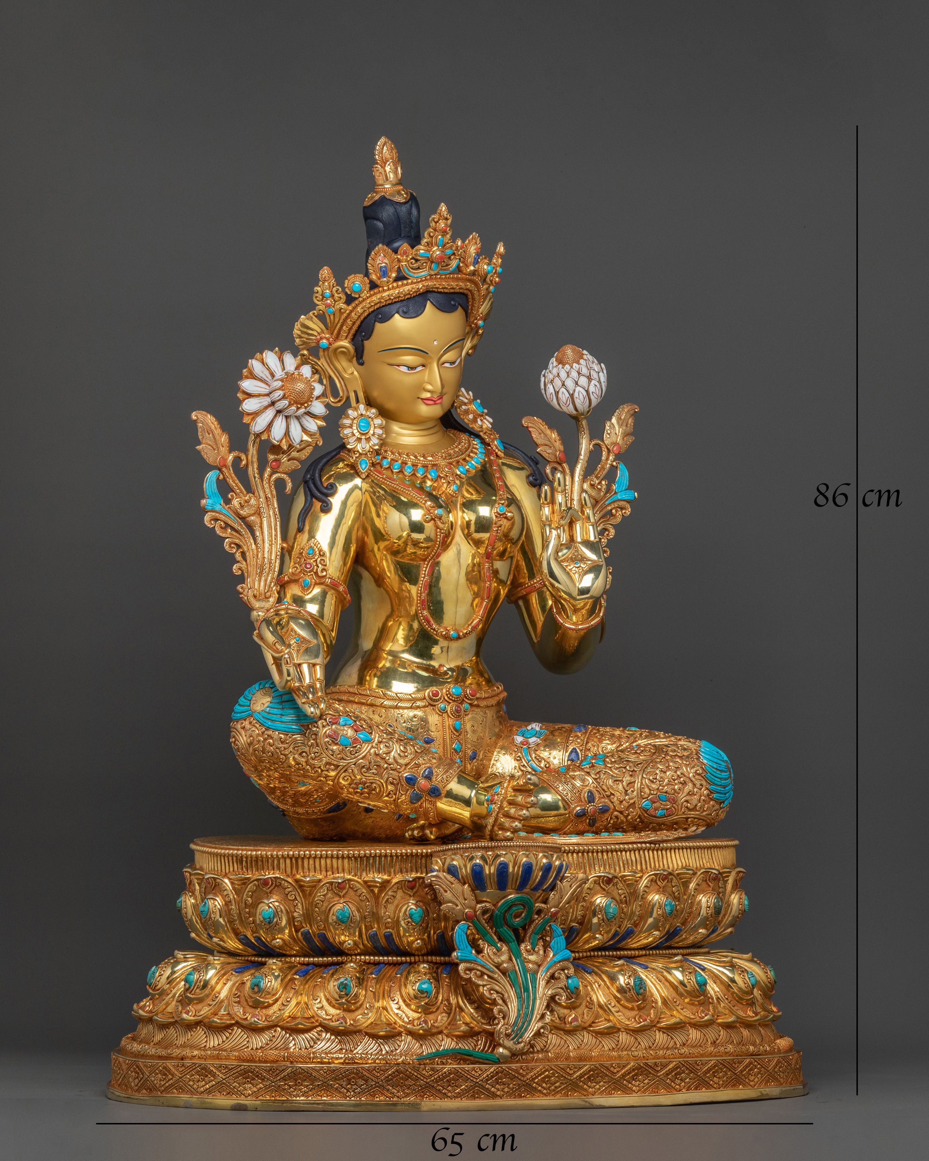 Green Tara Goddess Statue: Embodying Compassion and Divine Protection
