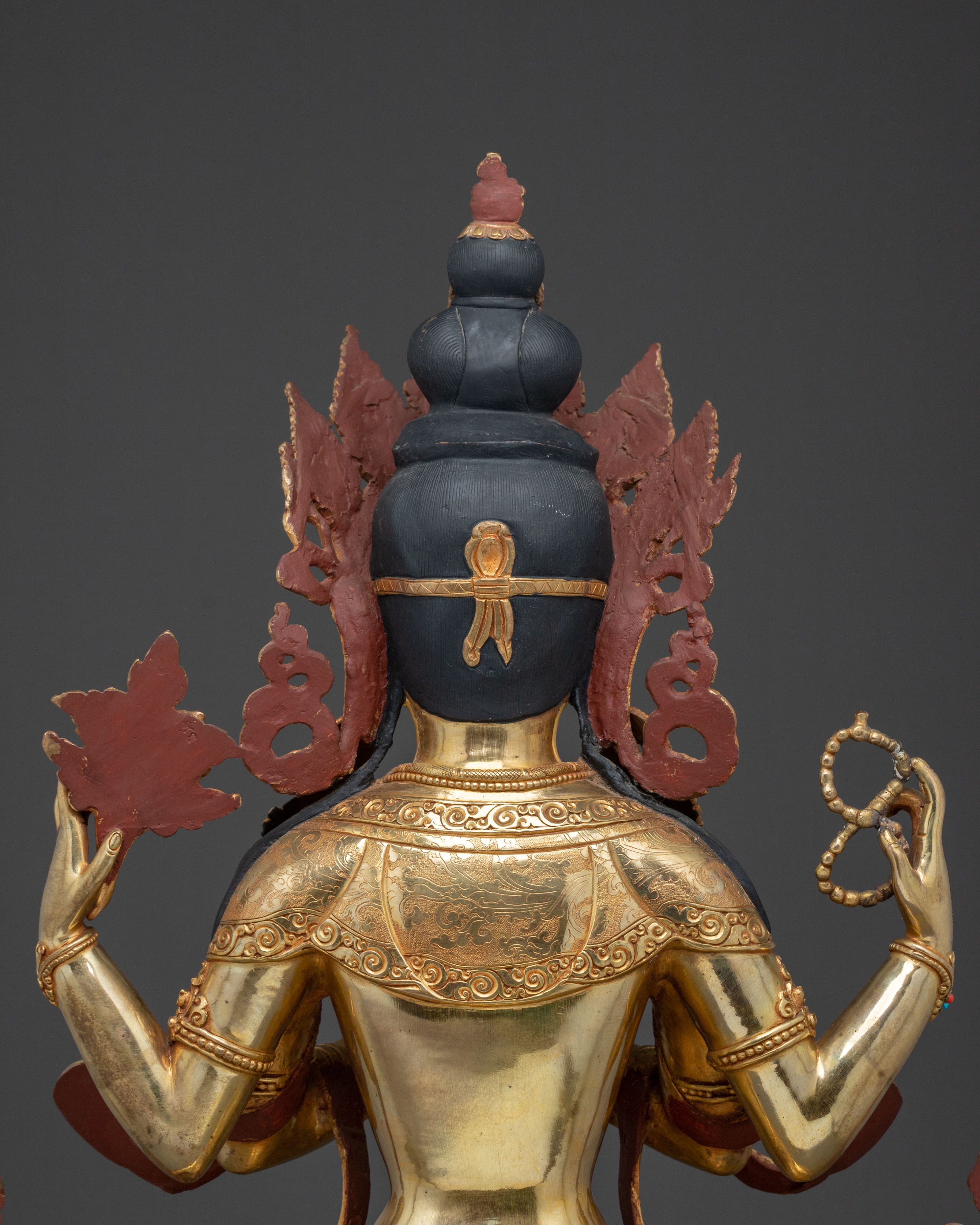 Tibetan Avalokiteshvara Spiritual Sculpture | Bodhisattva of Compassion