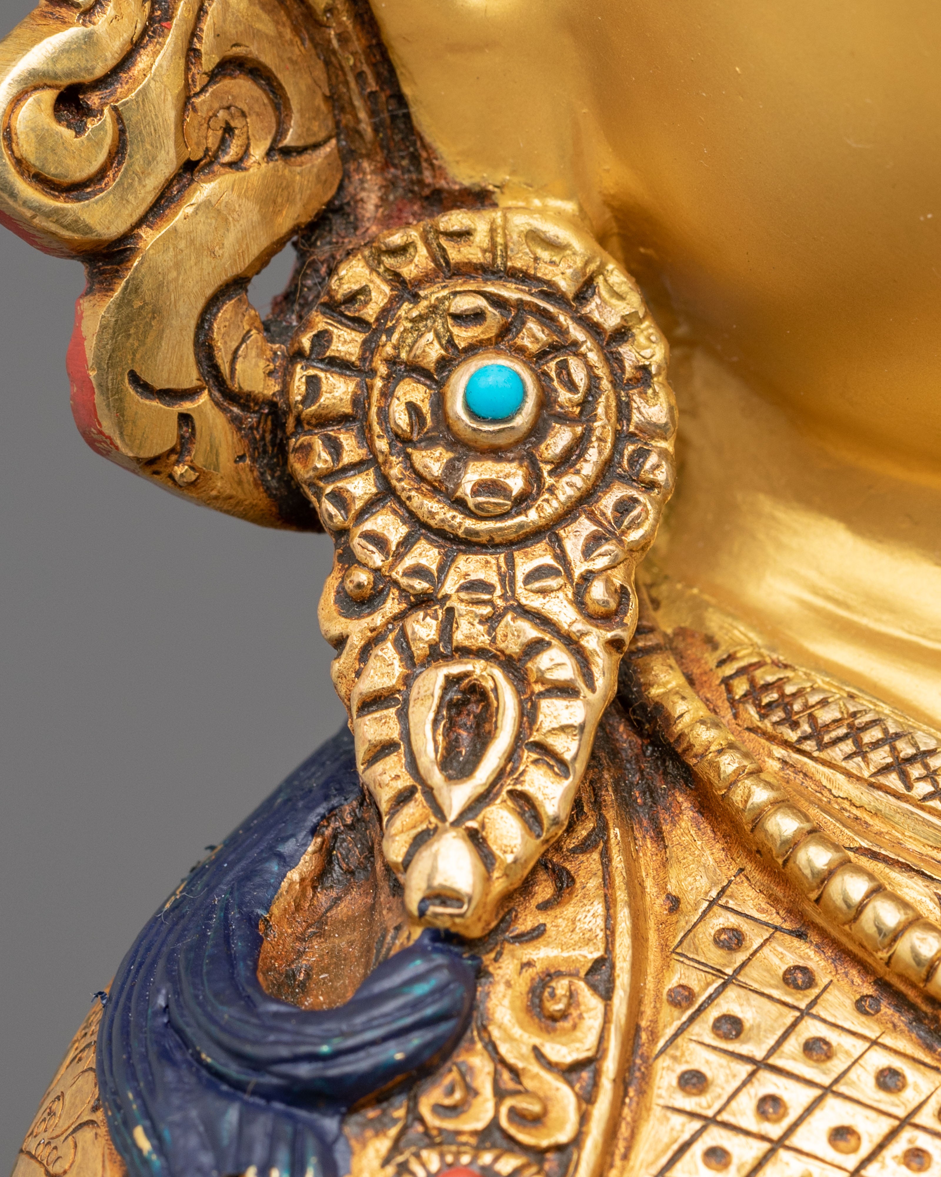 Guru Rinpoche Statue | Tibetan Buddhist Sculpture of Wisdom