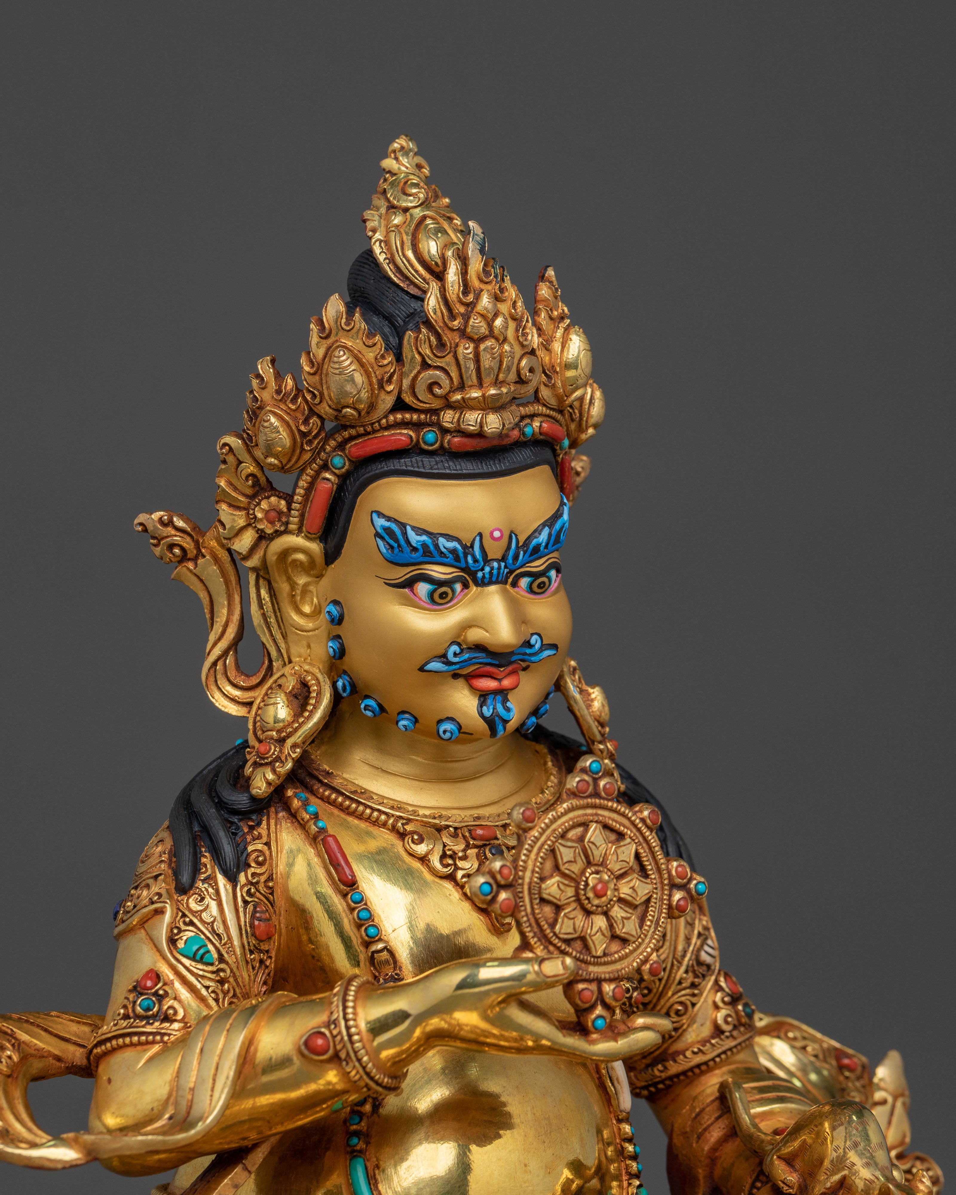 Five Dzambhala Statue Set | Sacred Buddhist Collection