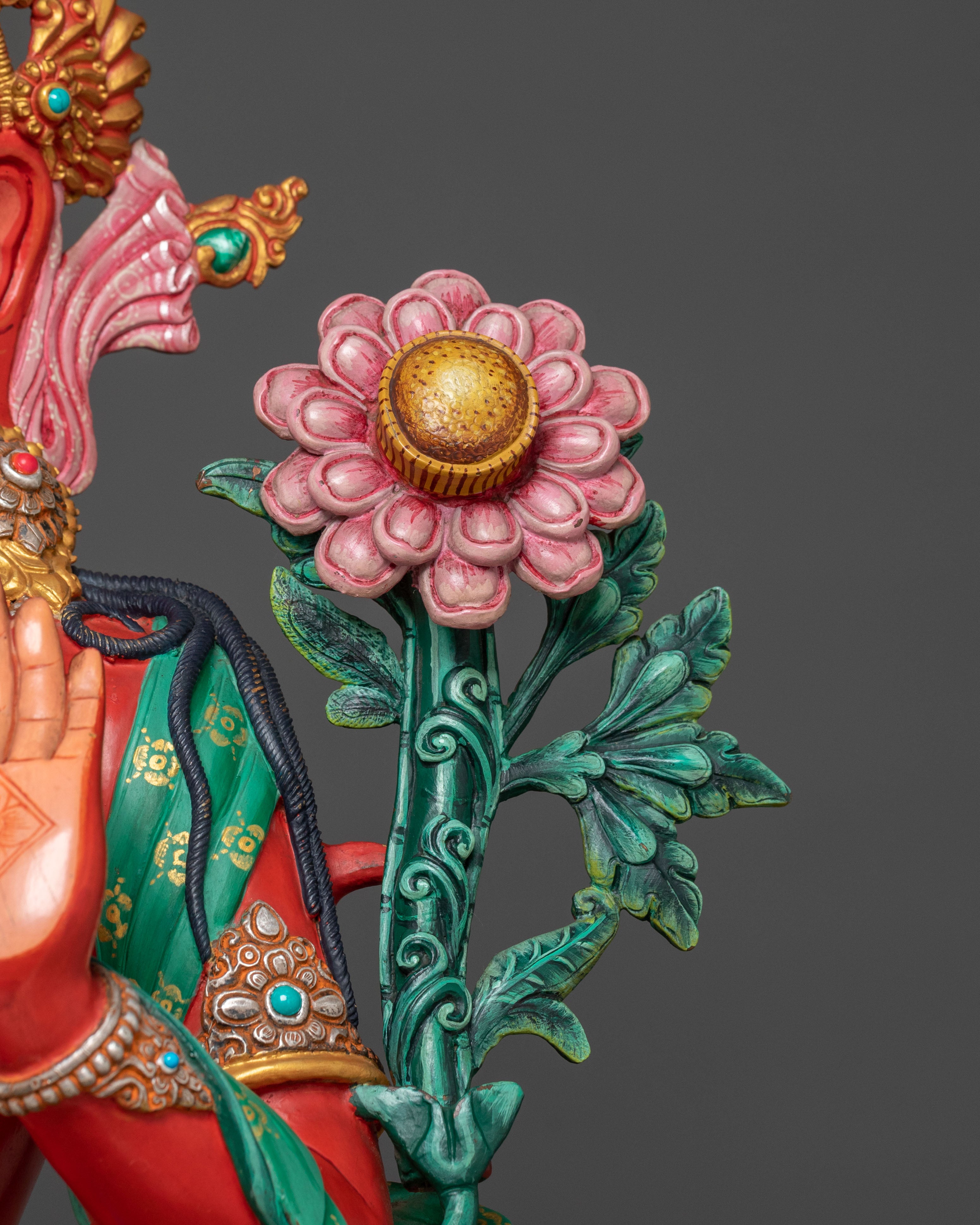 Monumental Standing Padmapani Lokeshwor Statue | Buddhist Compassion Deity