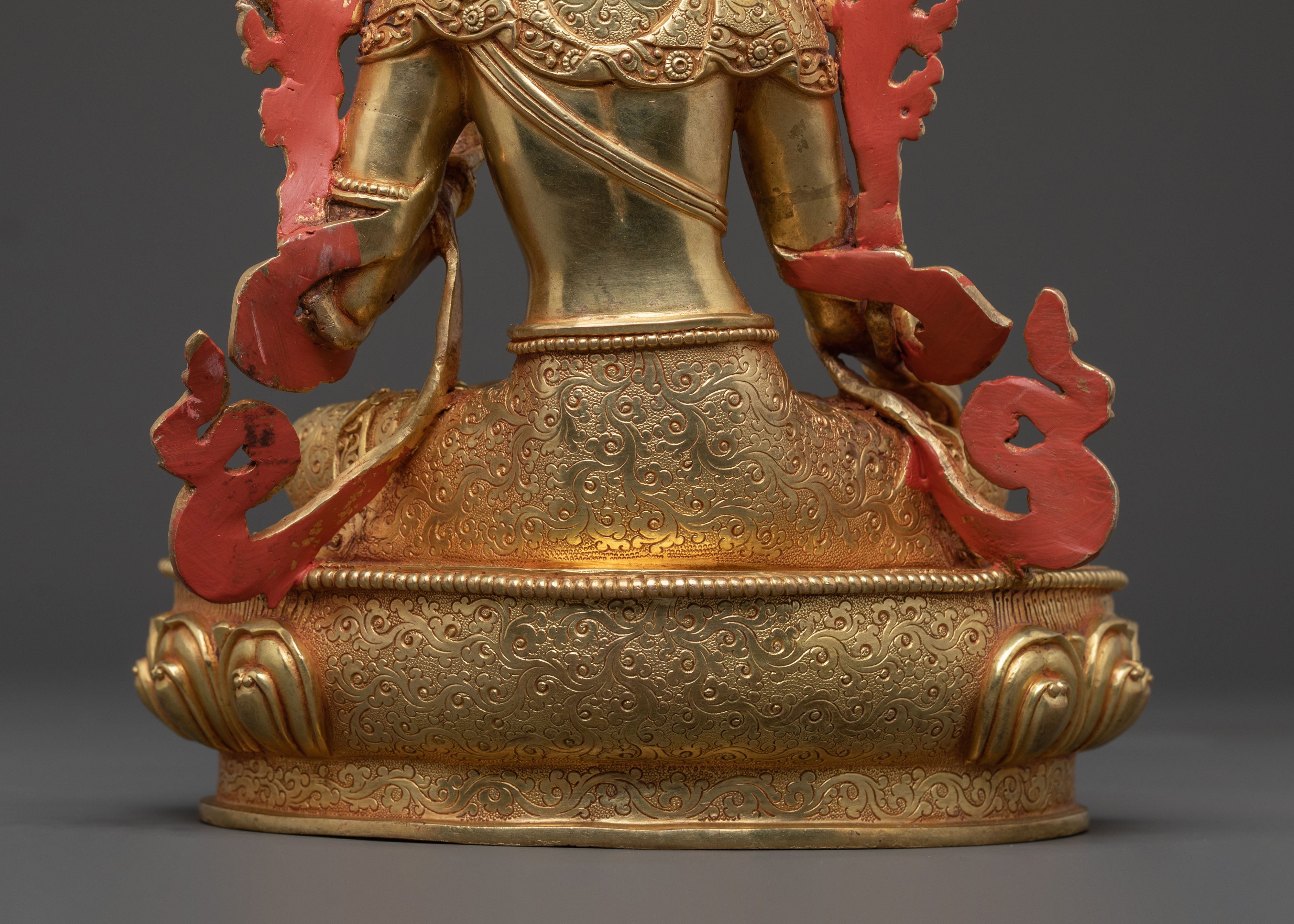 White Tara Longevity Statue – Handcrafted Gilded Copper