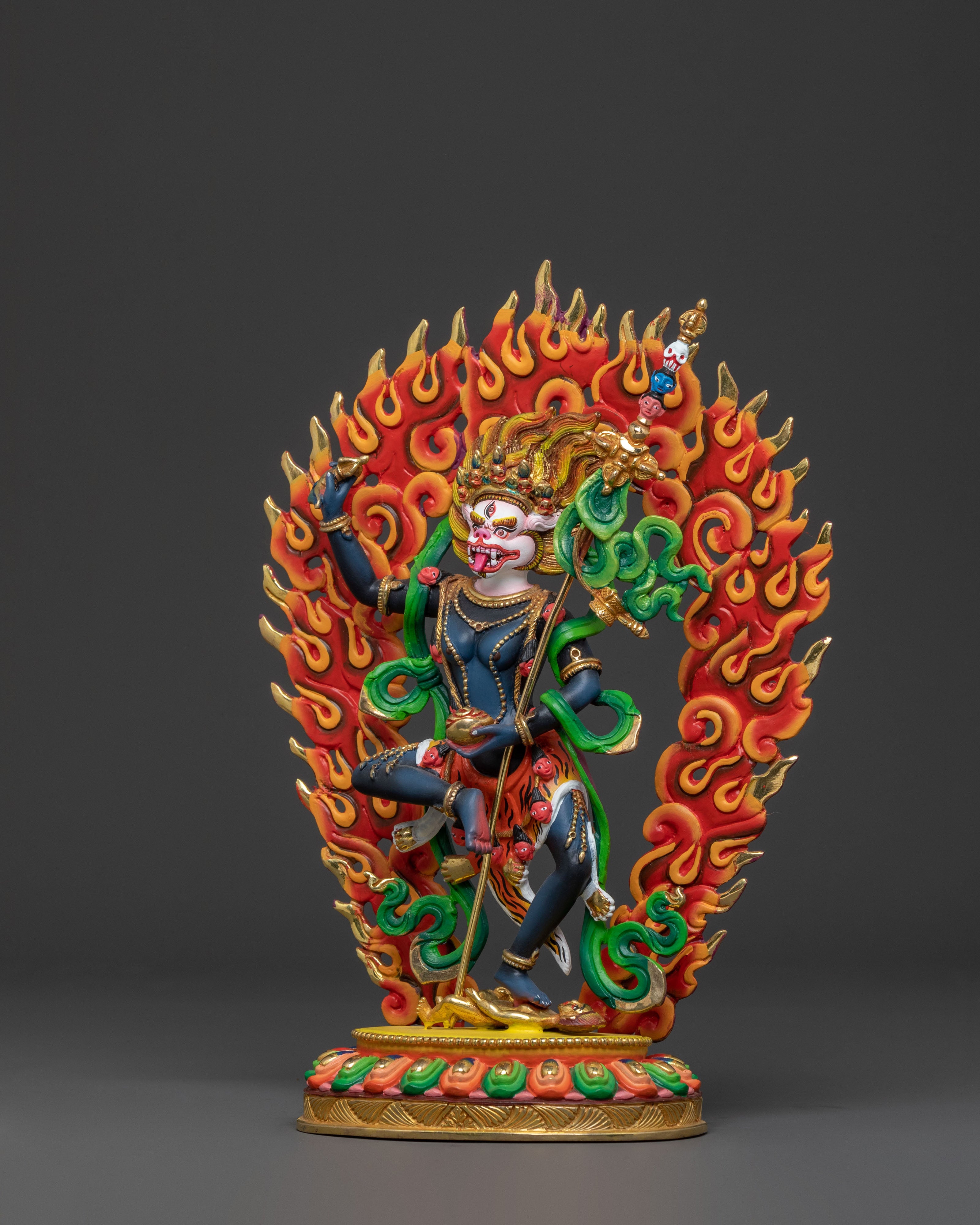 Lion Faced Simhamukha Statue | Fierce Wisdom